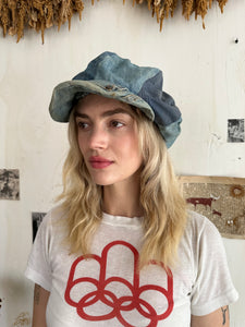 1970s Handmade Denim Newsboy Cap (7.25)