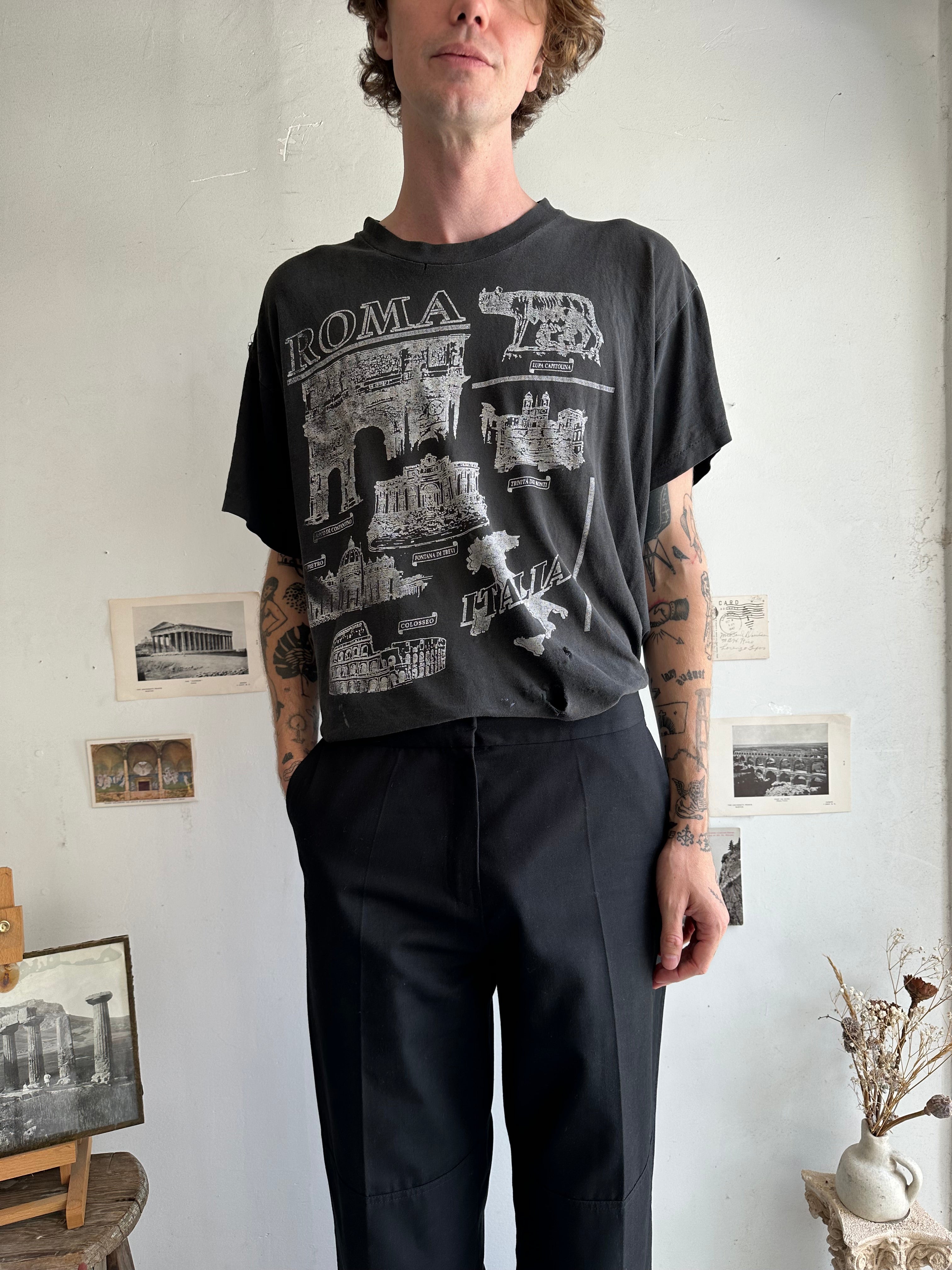 1980s Thrashed Rome Illustrations Tee (Boxy XL)