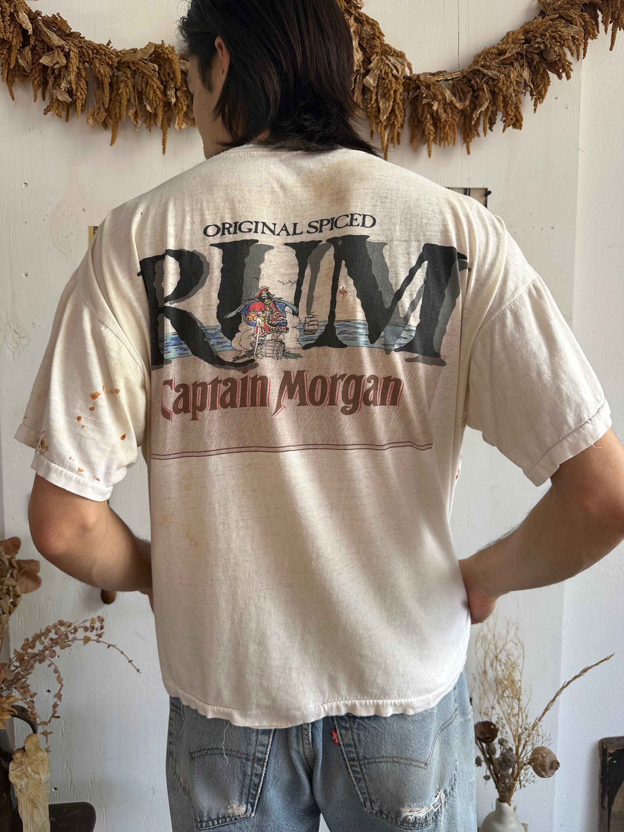 1990s Thrashed Captain Morgan Tee