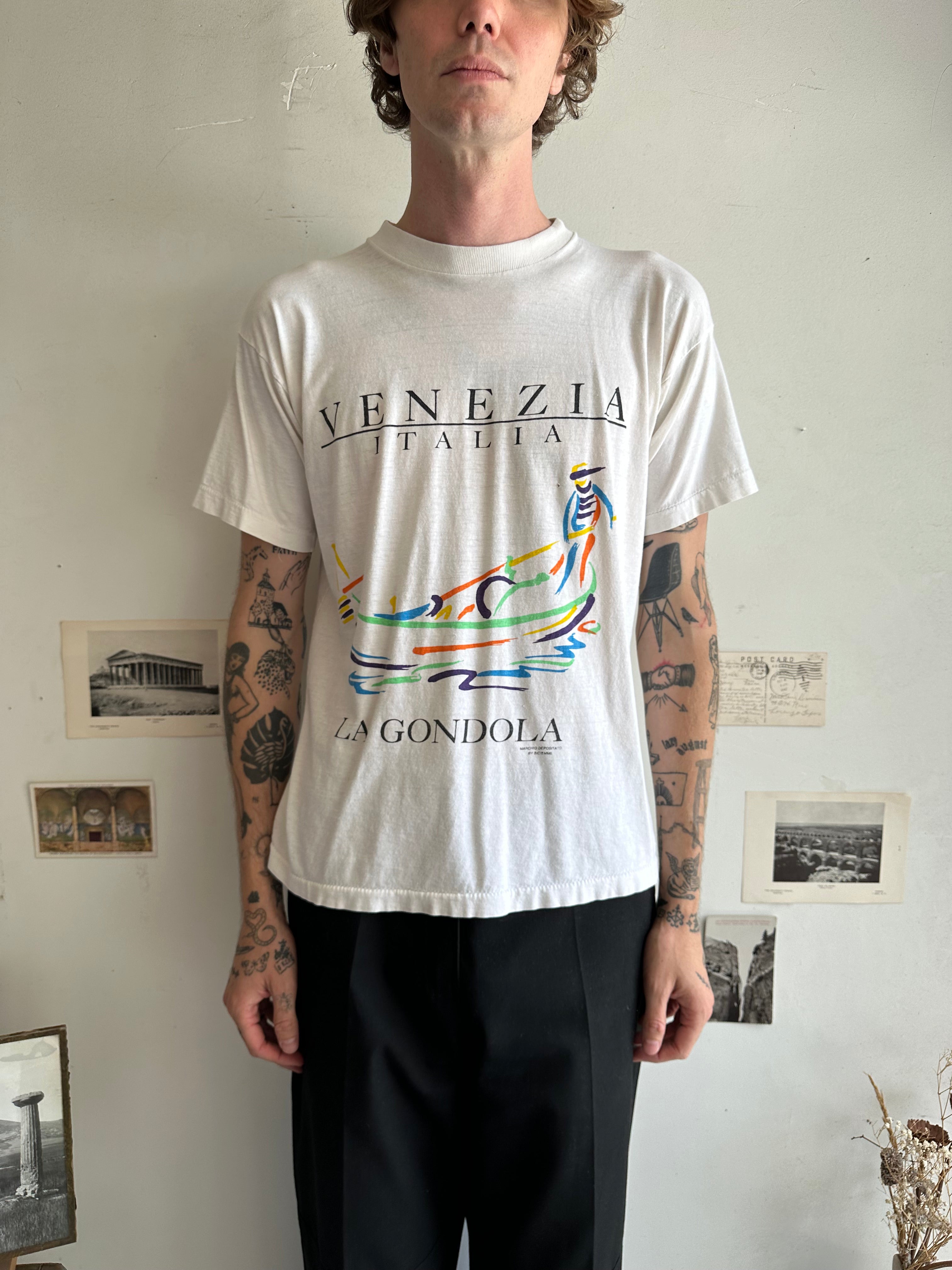 1980s Well-Worn Venice Italy Tee (M/L)