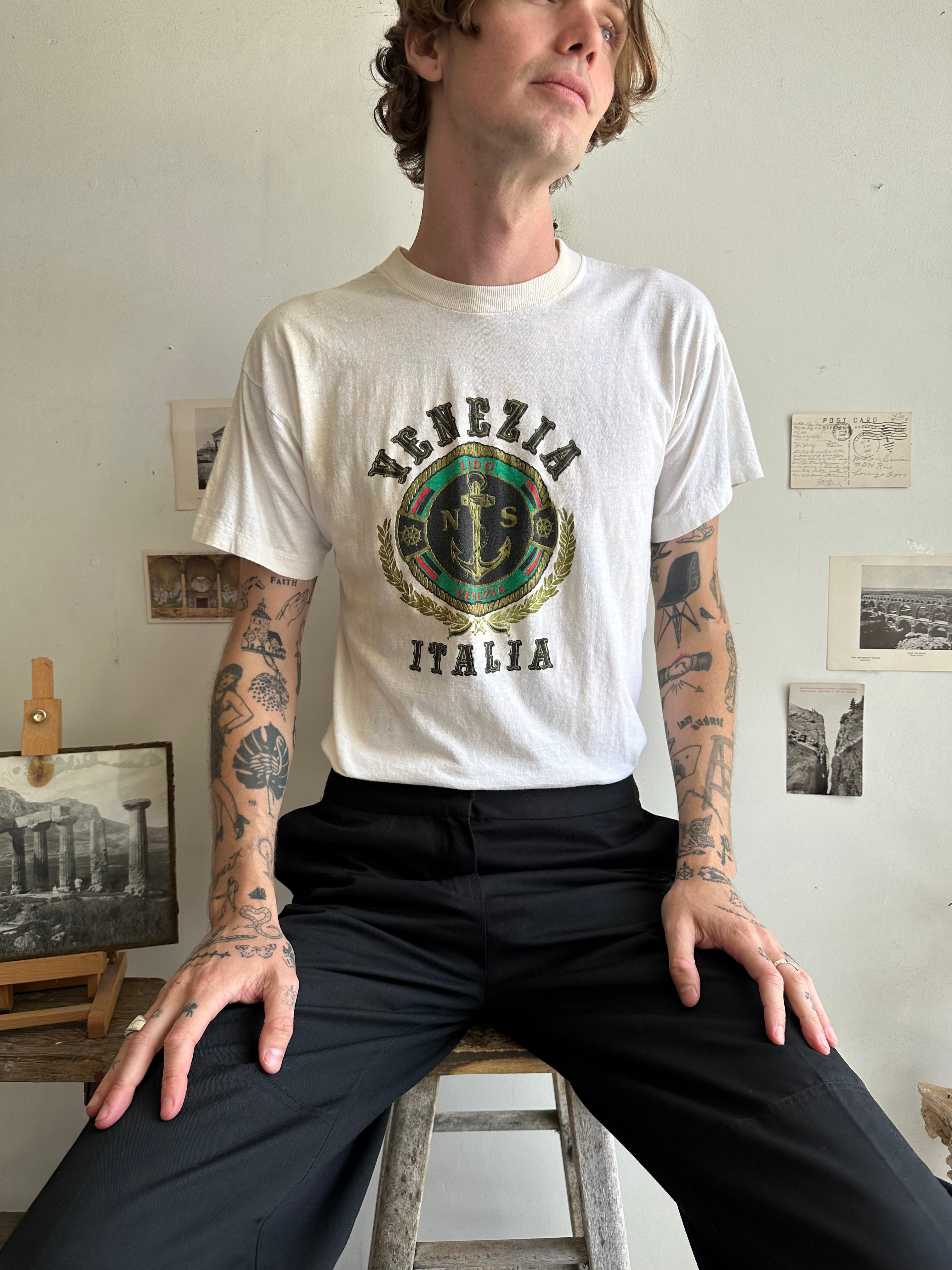1980s Discolored Venice Italy Tee (M)