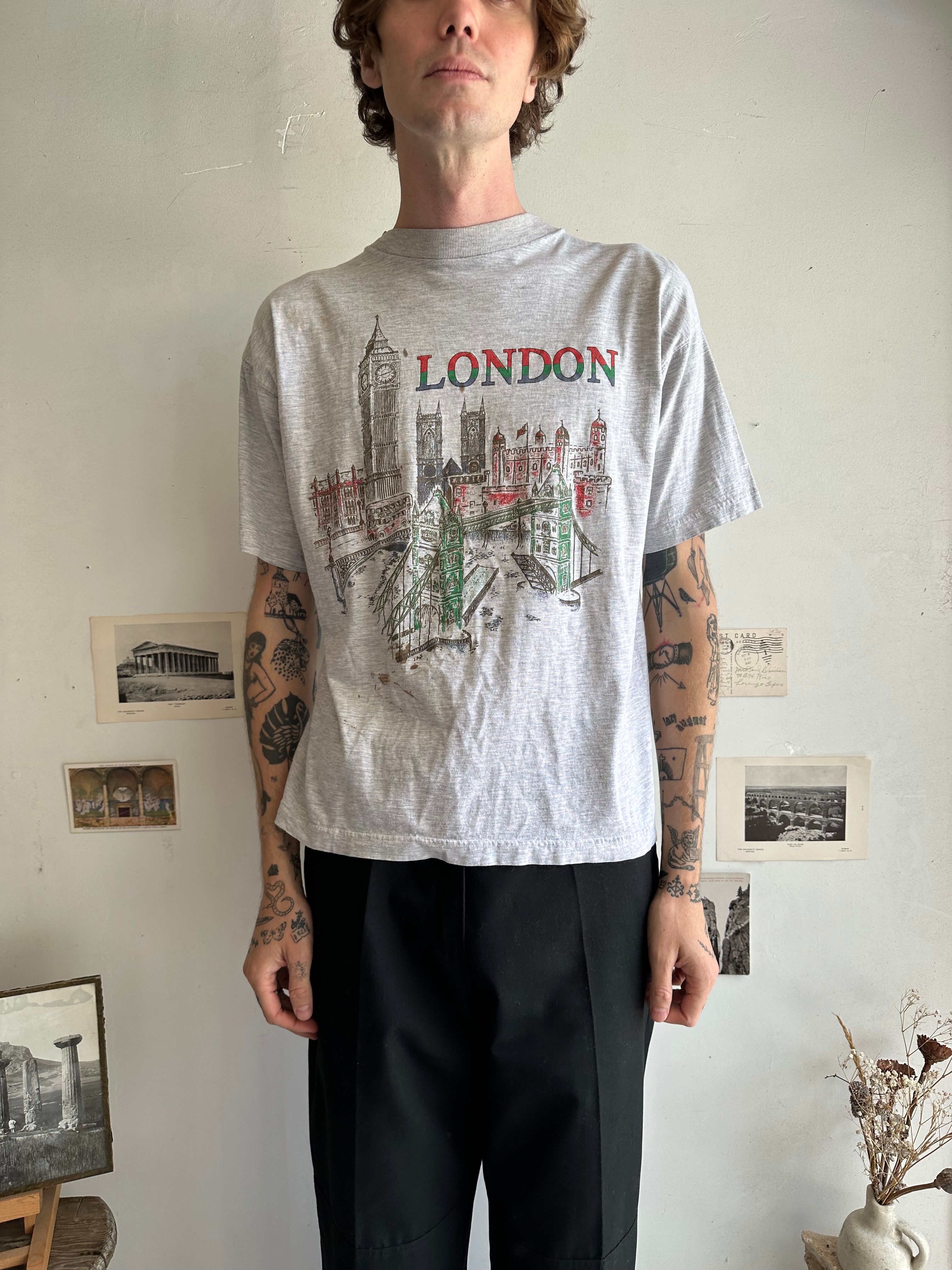1980s Stained London Tee (Boxy L)