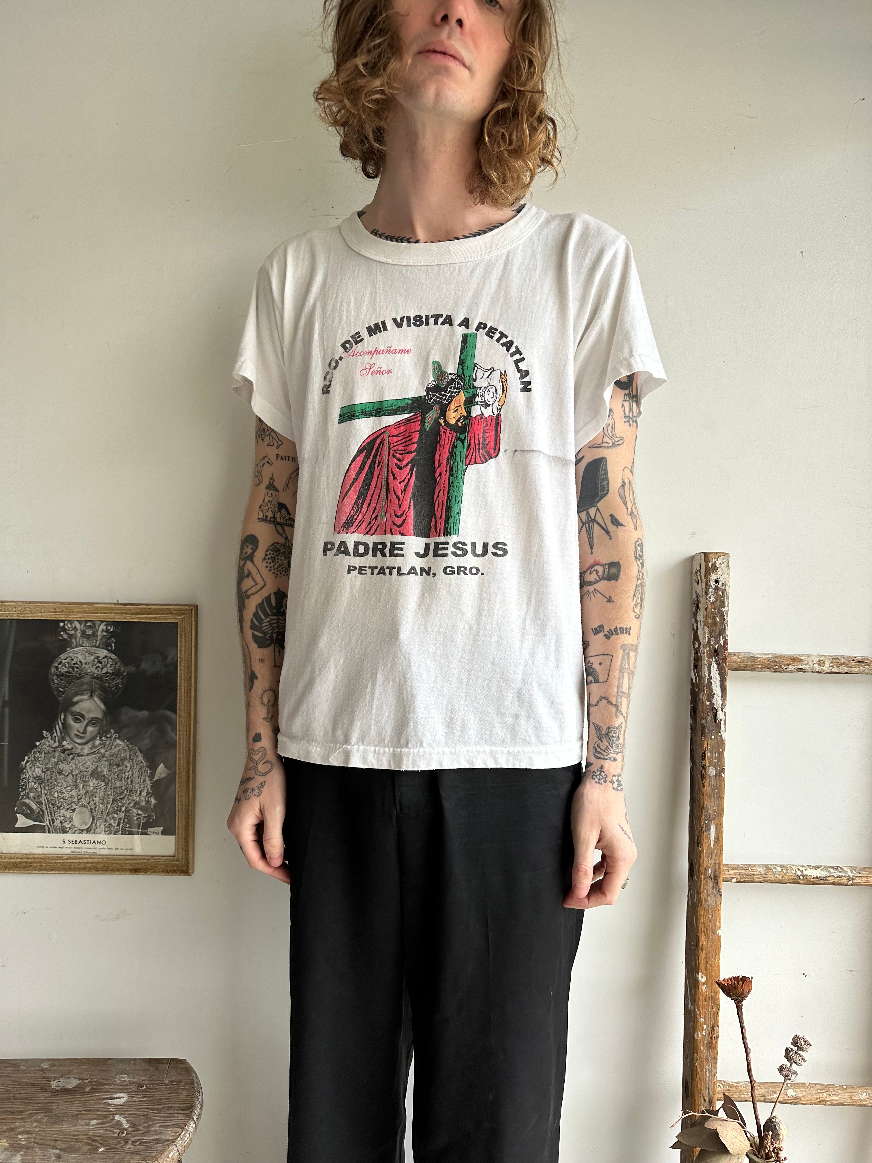 1990s Faded Padre Jesus T-Shirt (L)