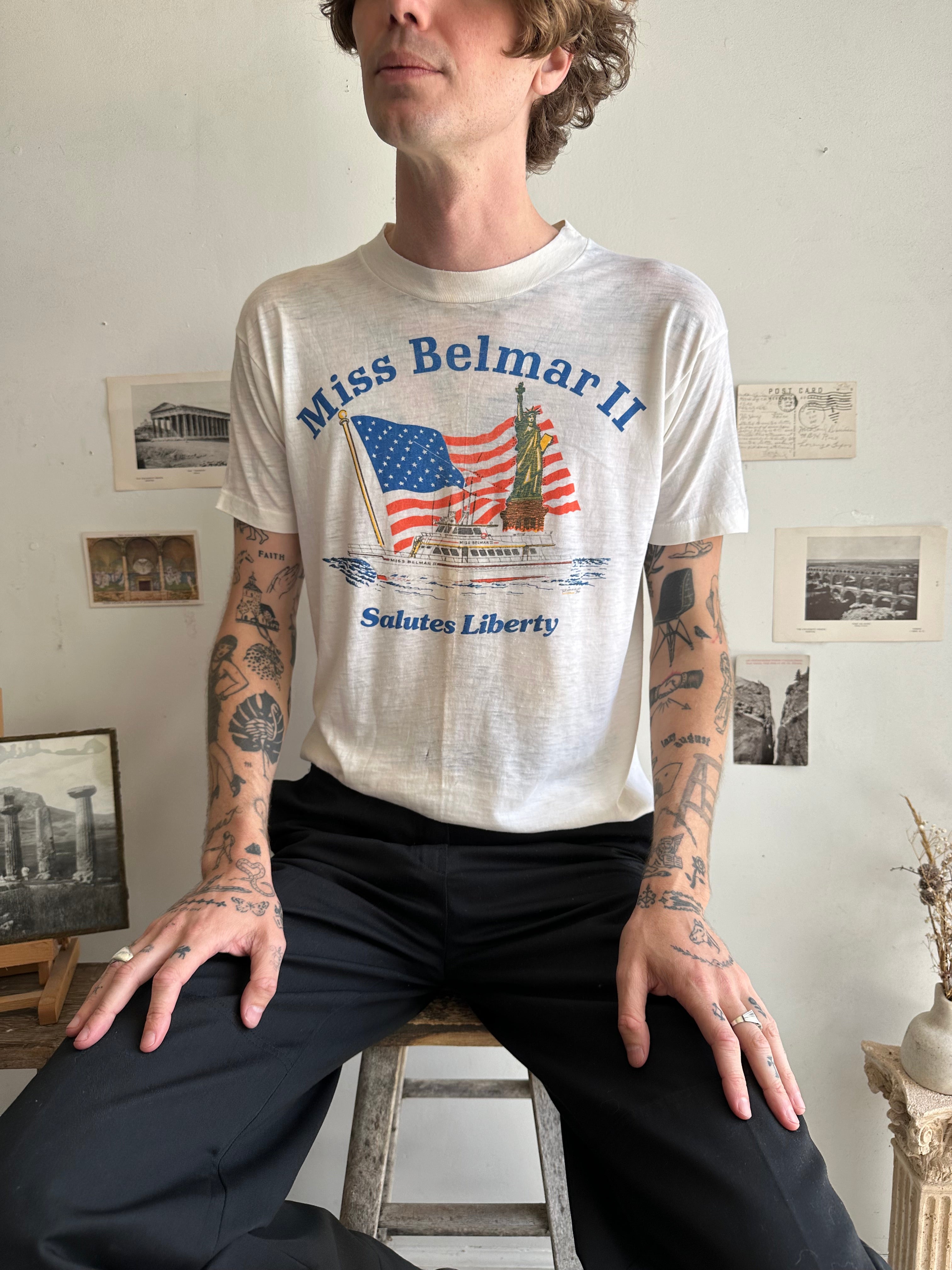 1980s Paper Thin Liberty Yacht Tee (M/L)