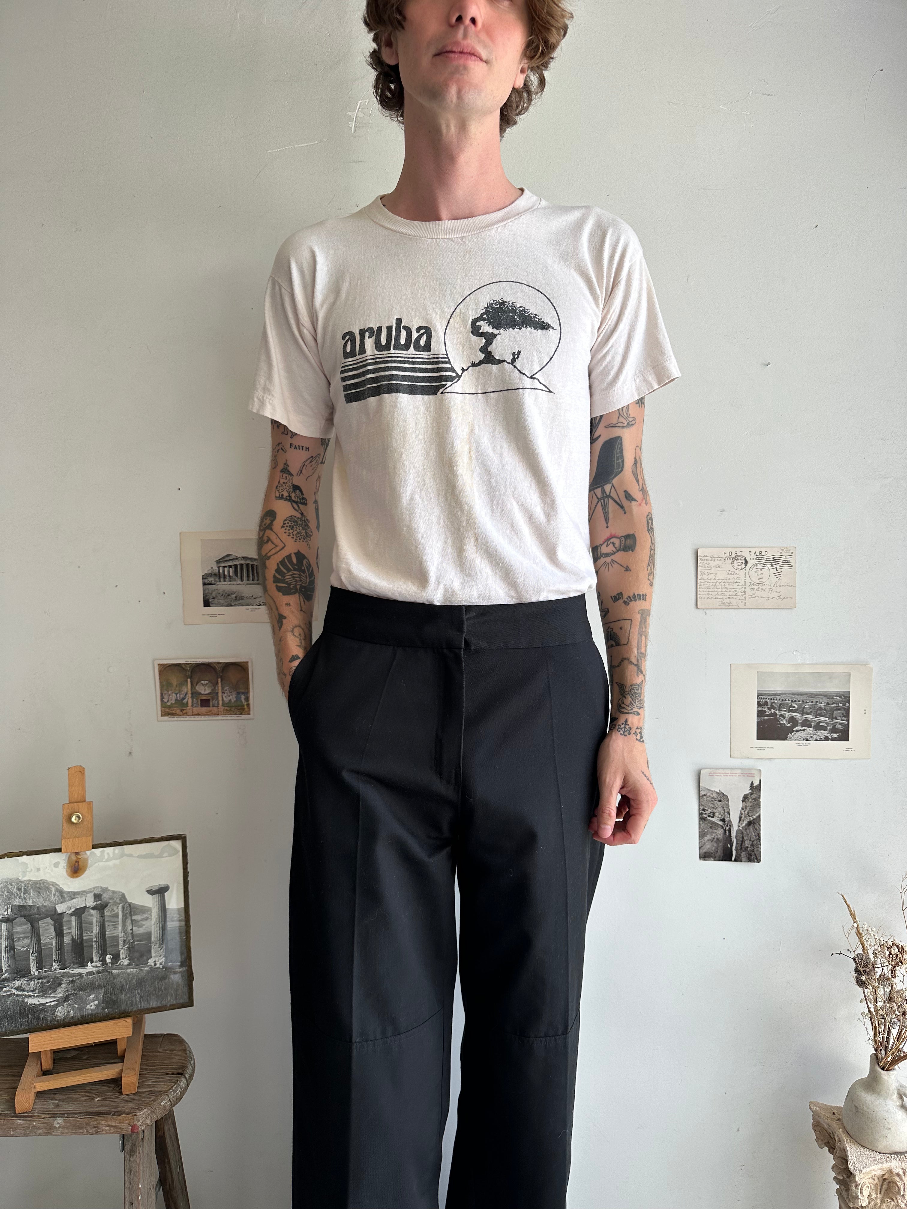 1980s Discolored Aruba Tee (Boxy M)