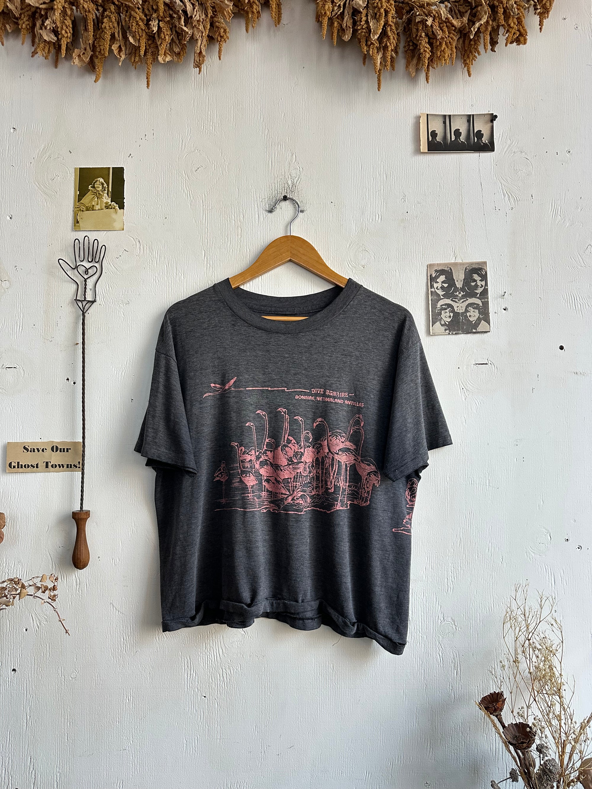 1980s Paper Thin Flamingos Tee