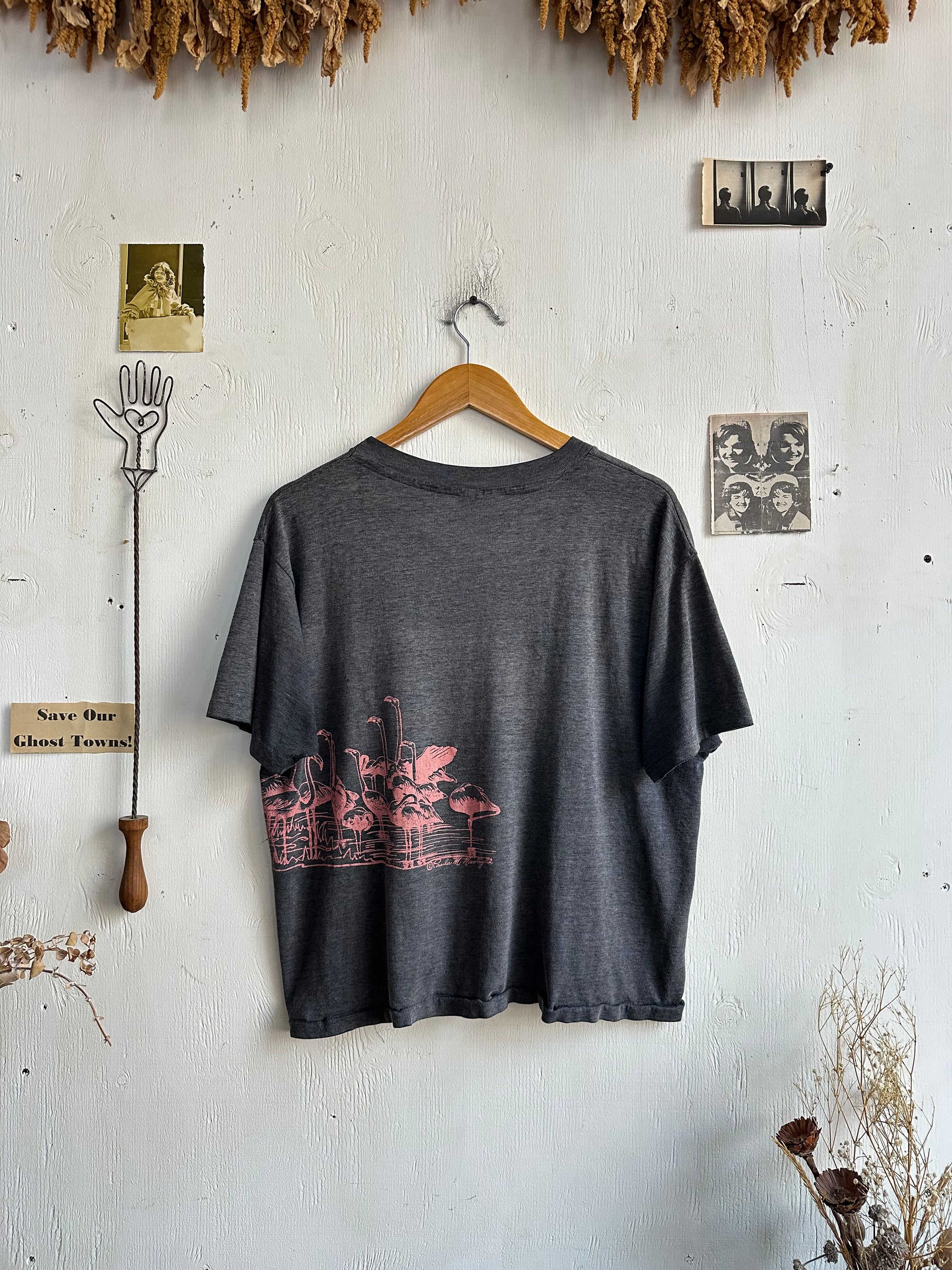1980s Paper Thin Flamingos Tee