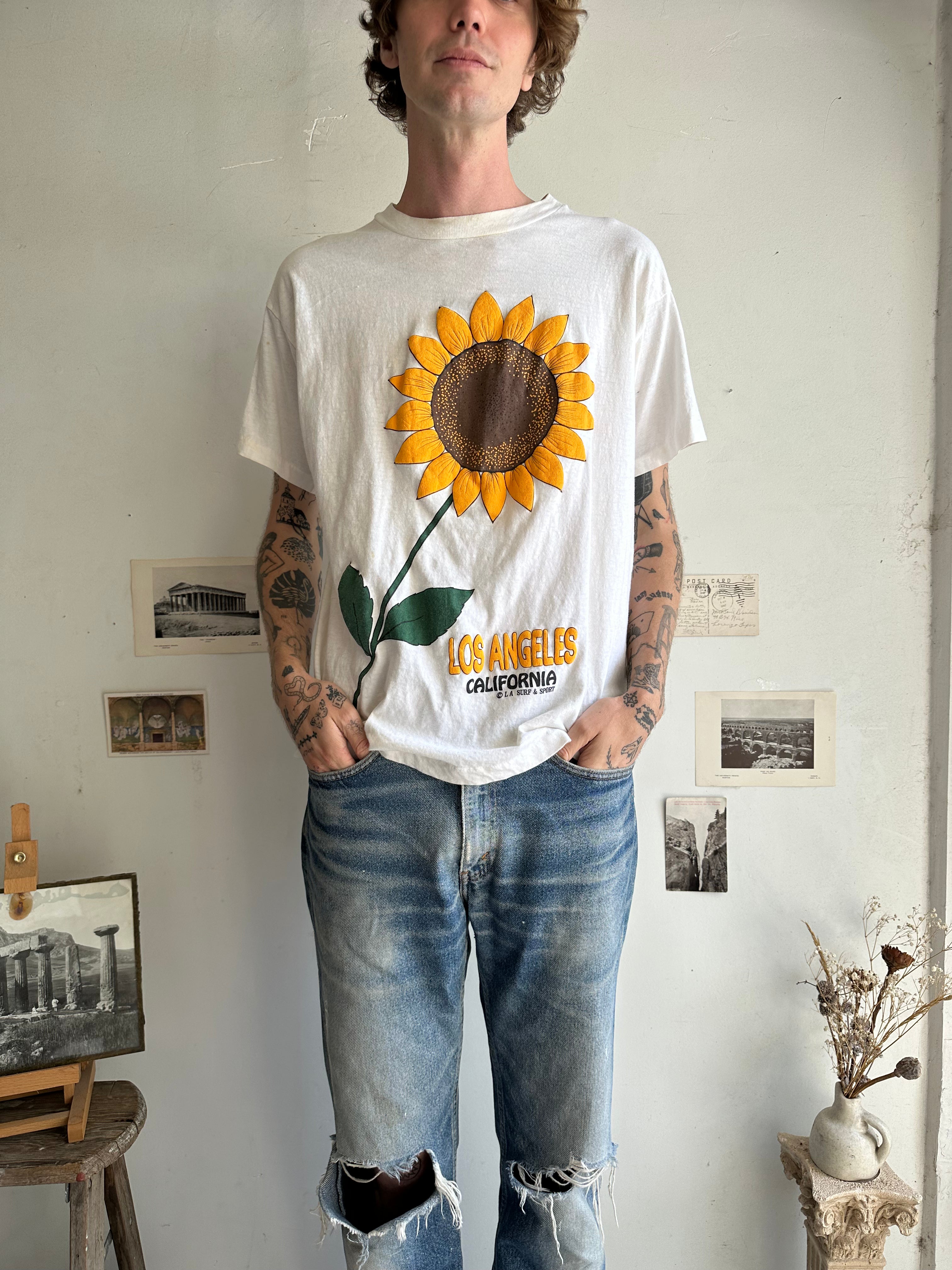 1990s Los Angeles Sunflower Tee (L/XL)