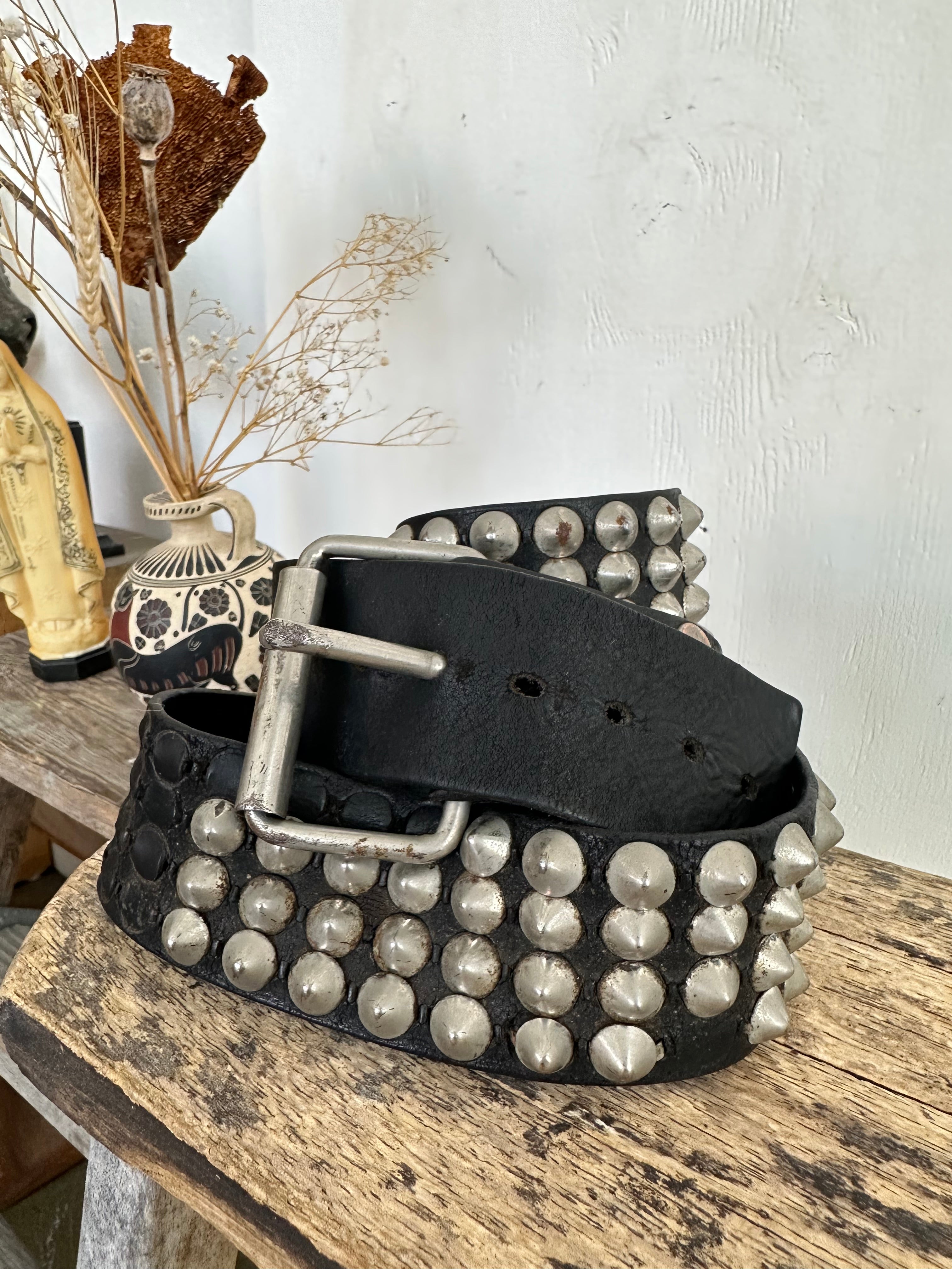 Vintage Super Heavy Studded Belt (38" - 46")