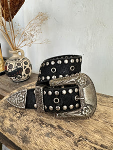 Vintage Studded Western Belt (26" - 30")