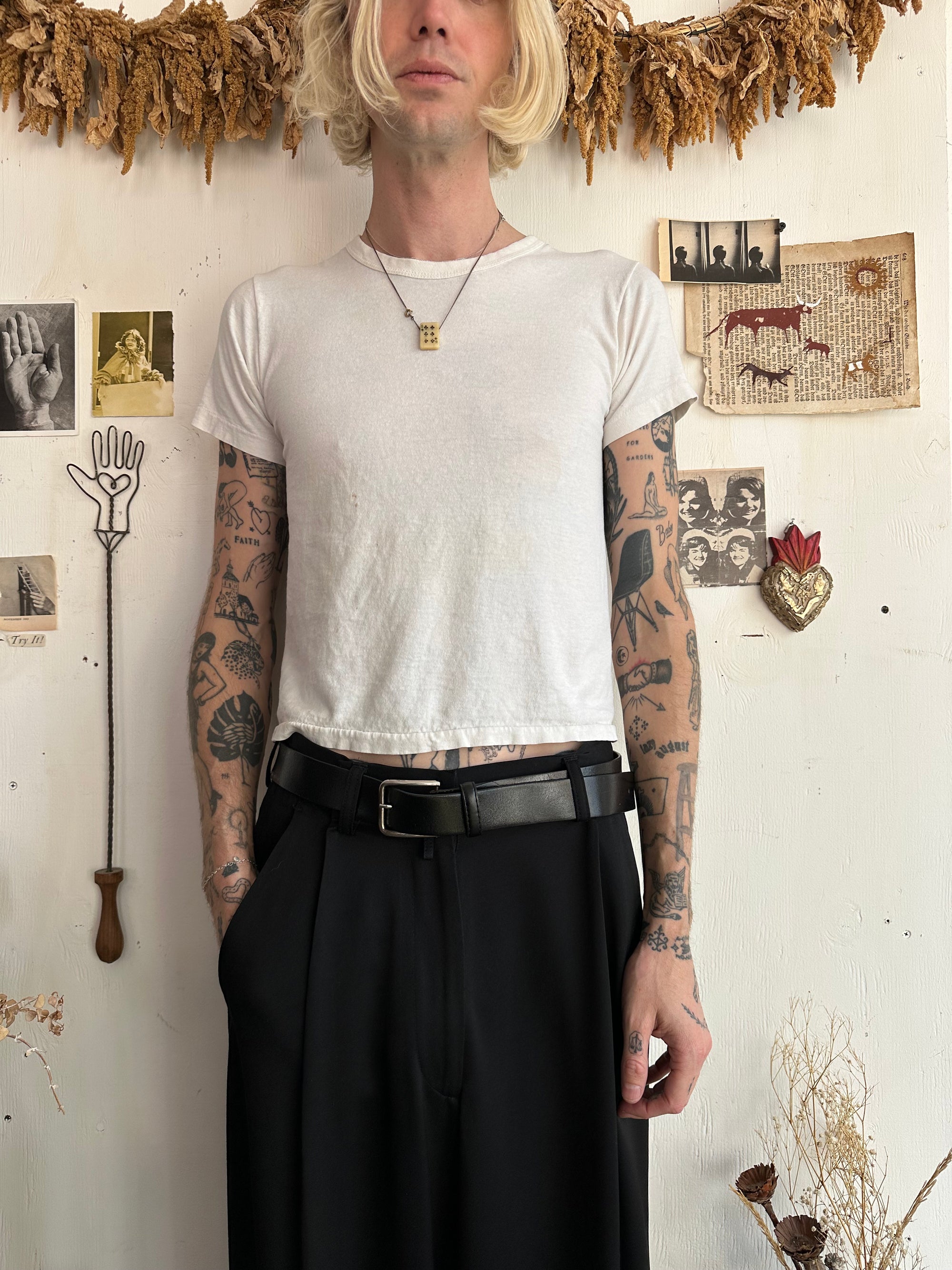 1970s White Blank