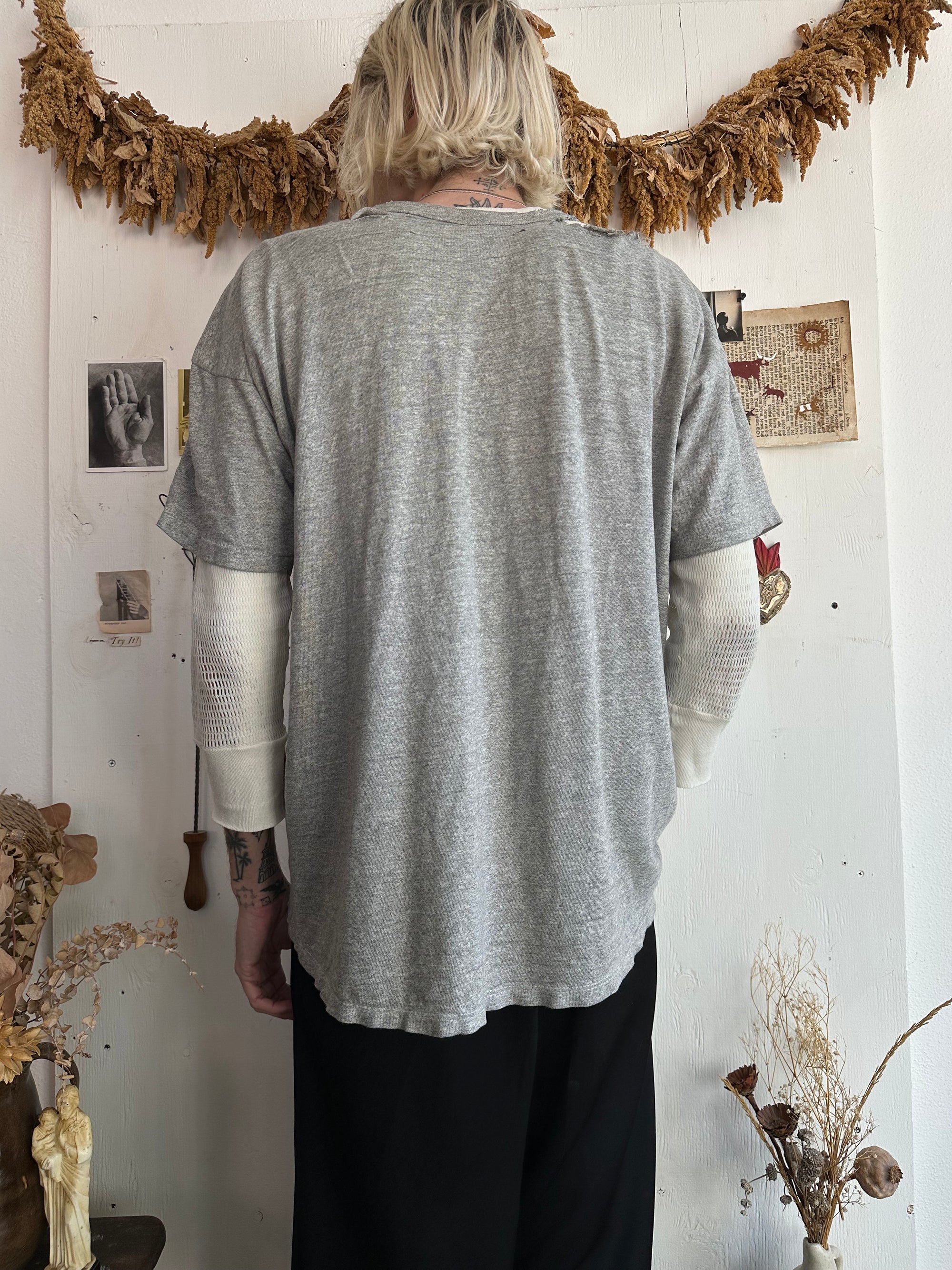 1980s Thrashed Grey Blank