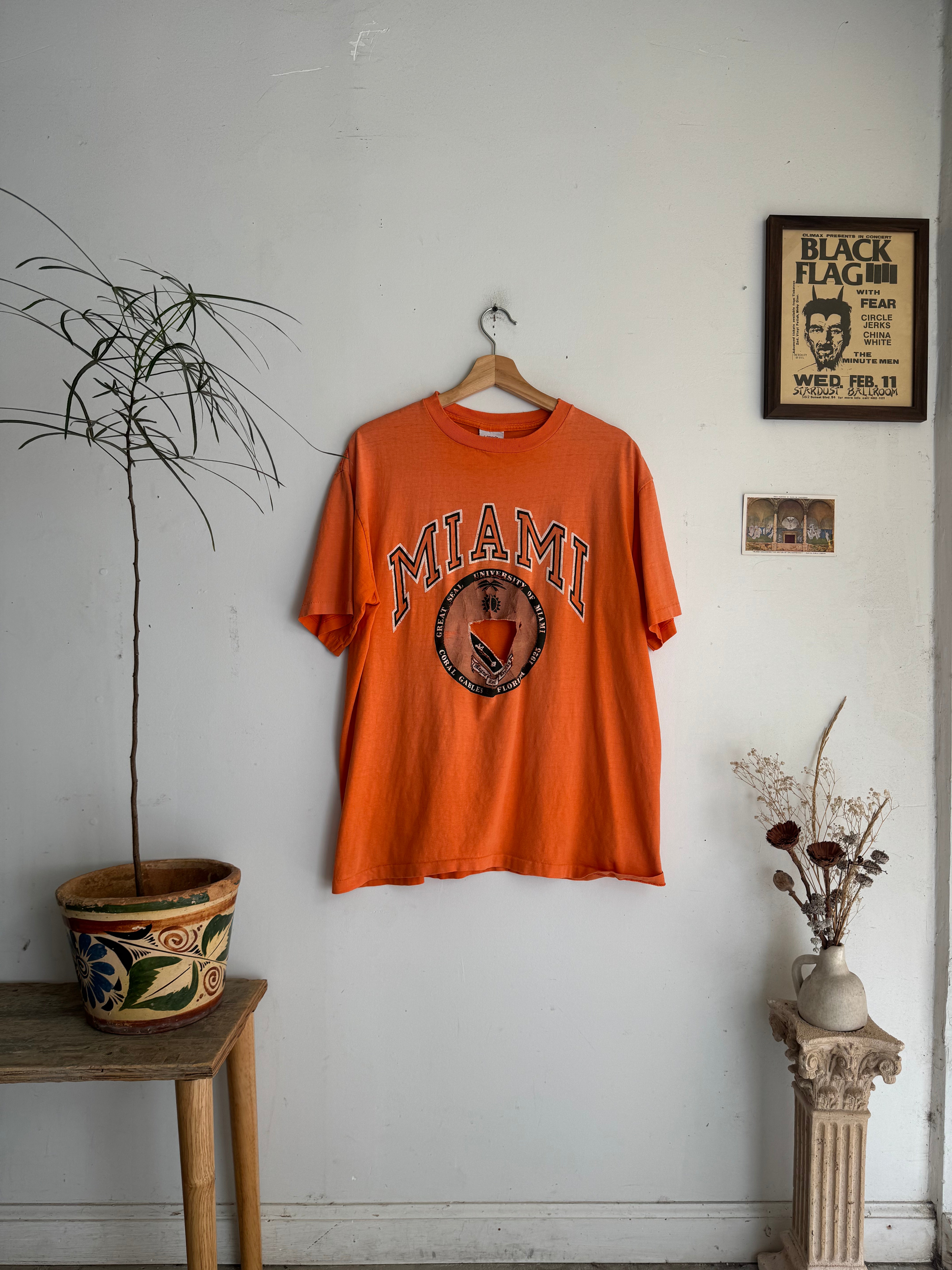 1990s Sunfaded/Thrashed Miami University Tee (L/XL)