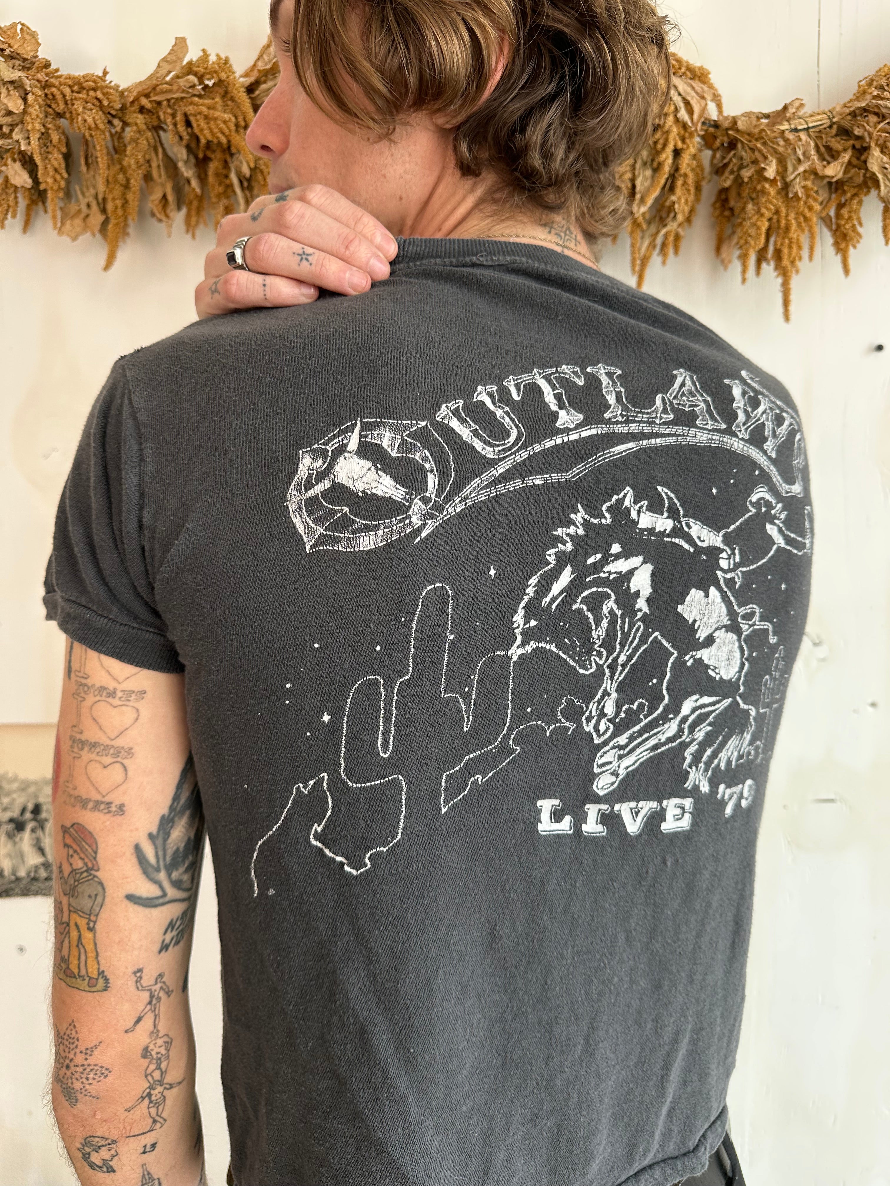 1970s Faded Outlaws Tee (Boxy S)