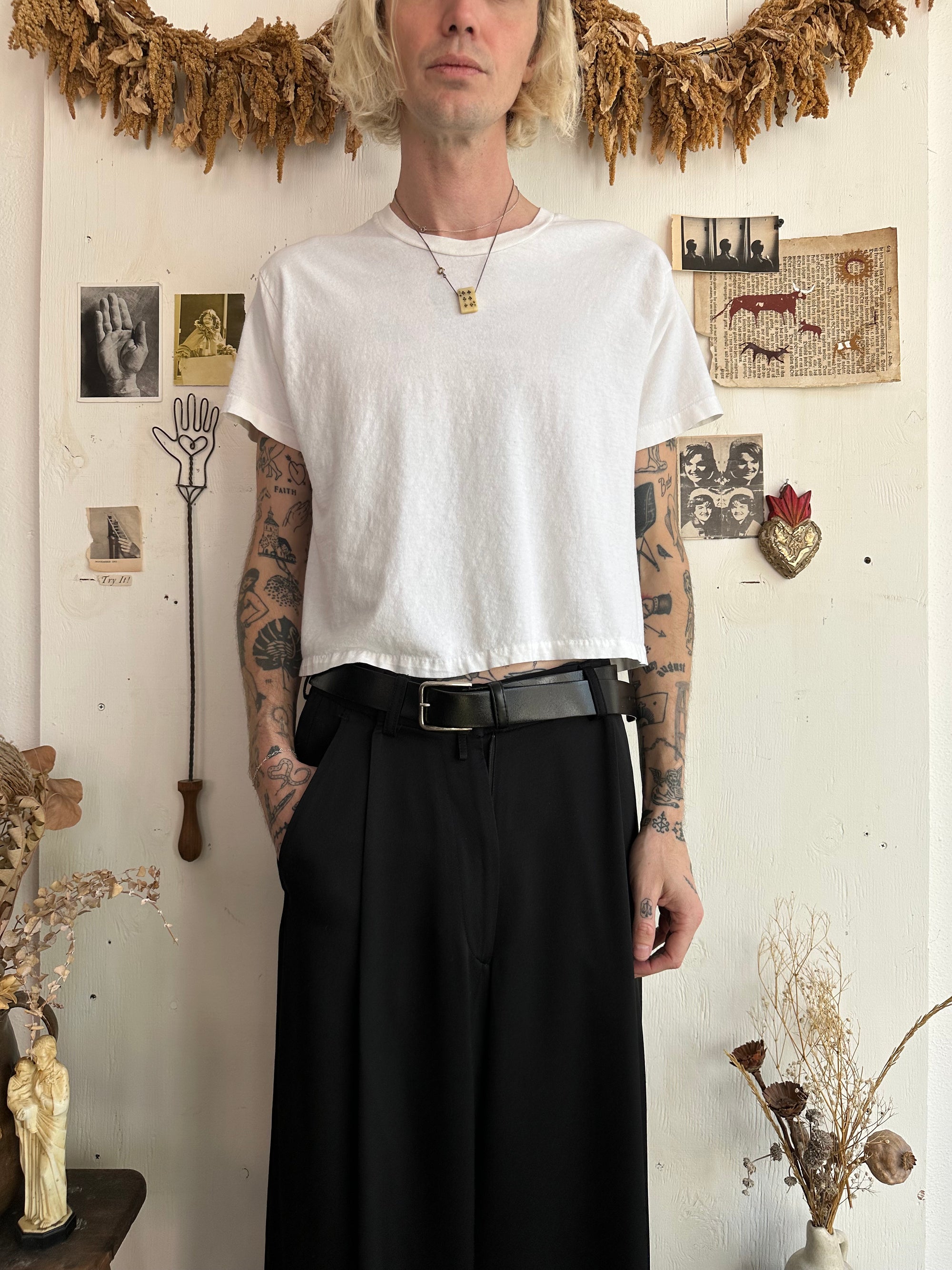 1980s White Blank