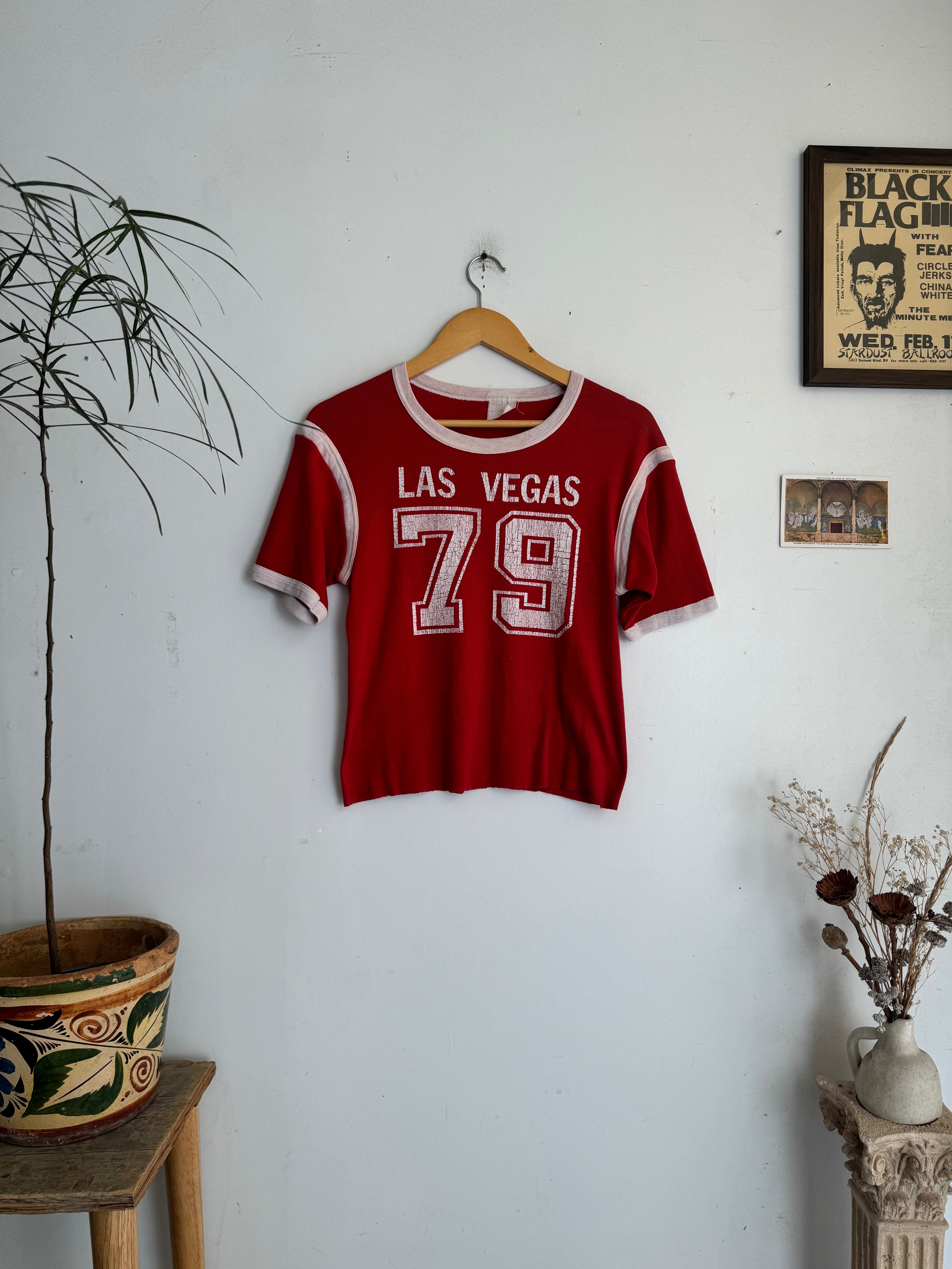 1970s Cropped Las Vegas Jersey Tee