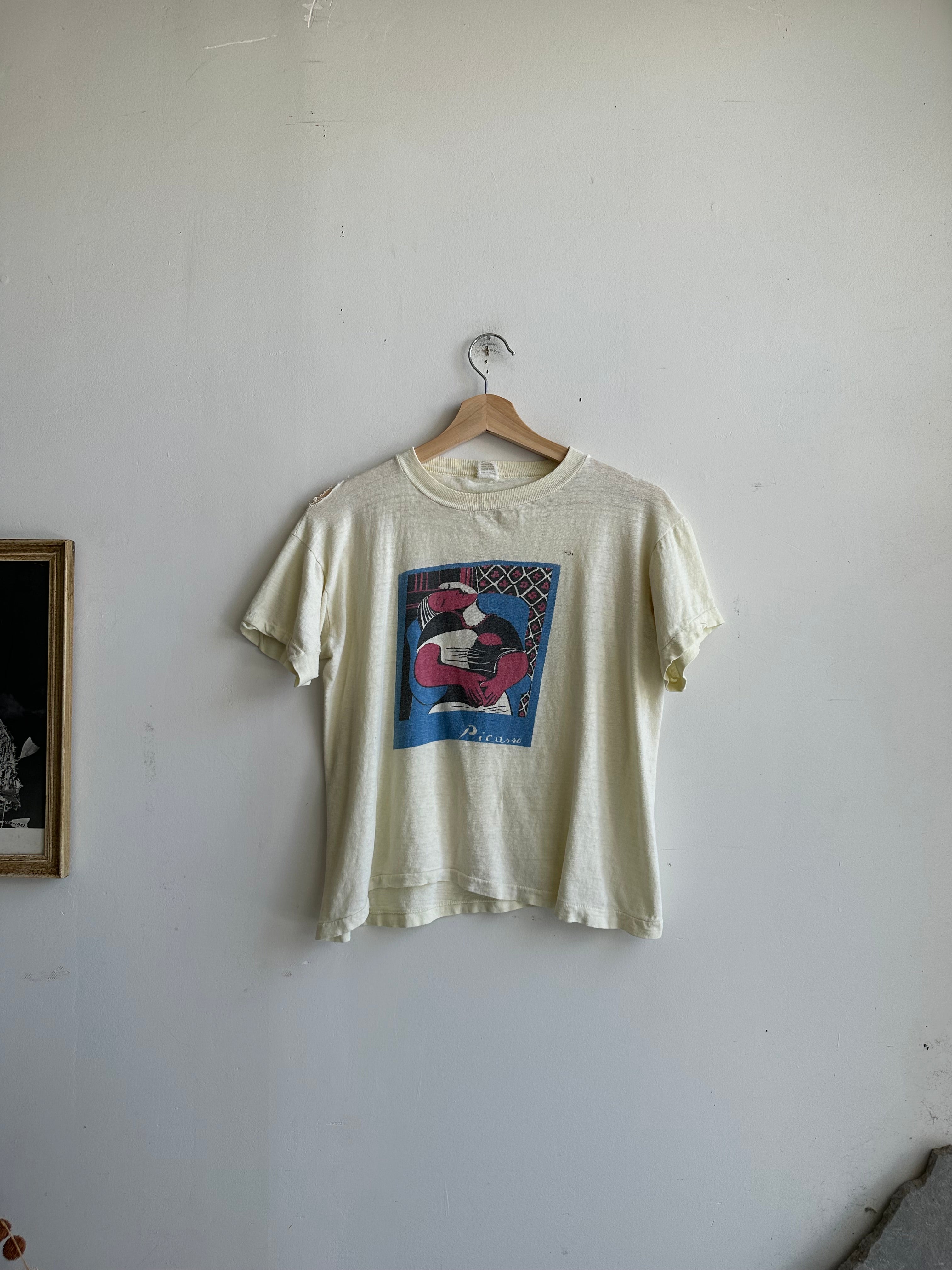 1980s Faded Picasso T-Shirt (Boxy S)