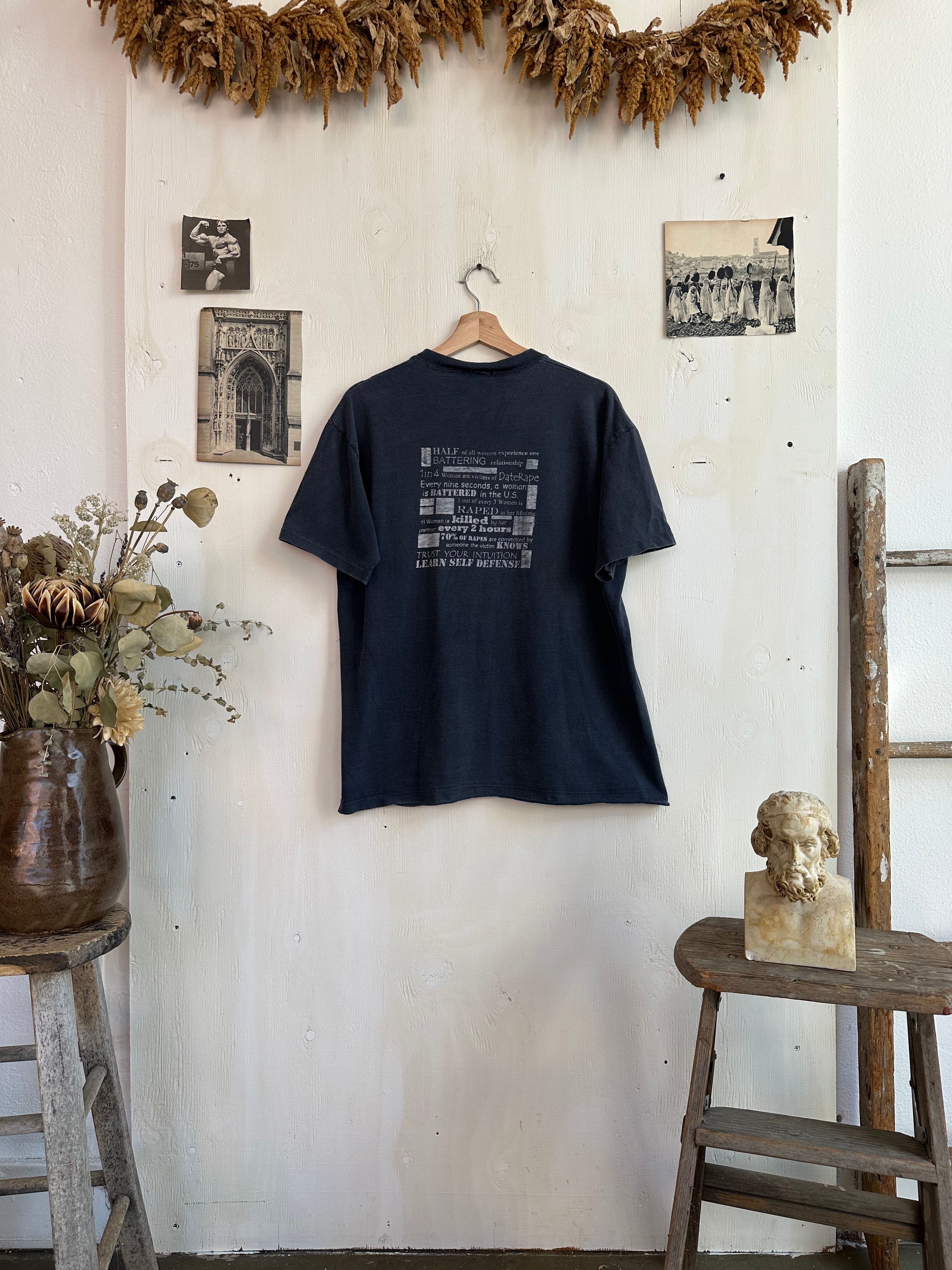 1990s Faded Women Fighting Back Tee (Boxy L)