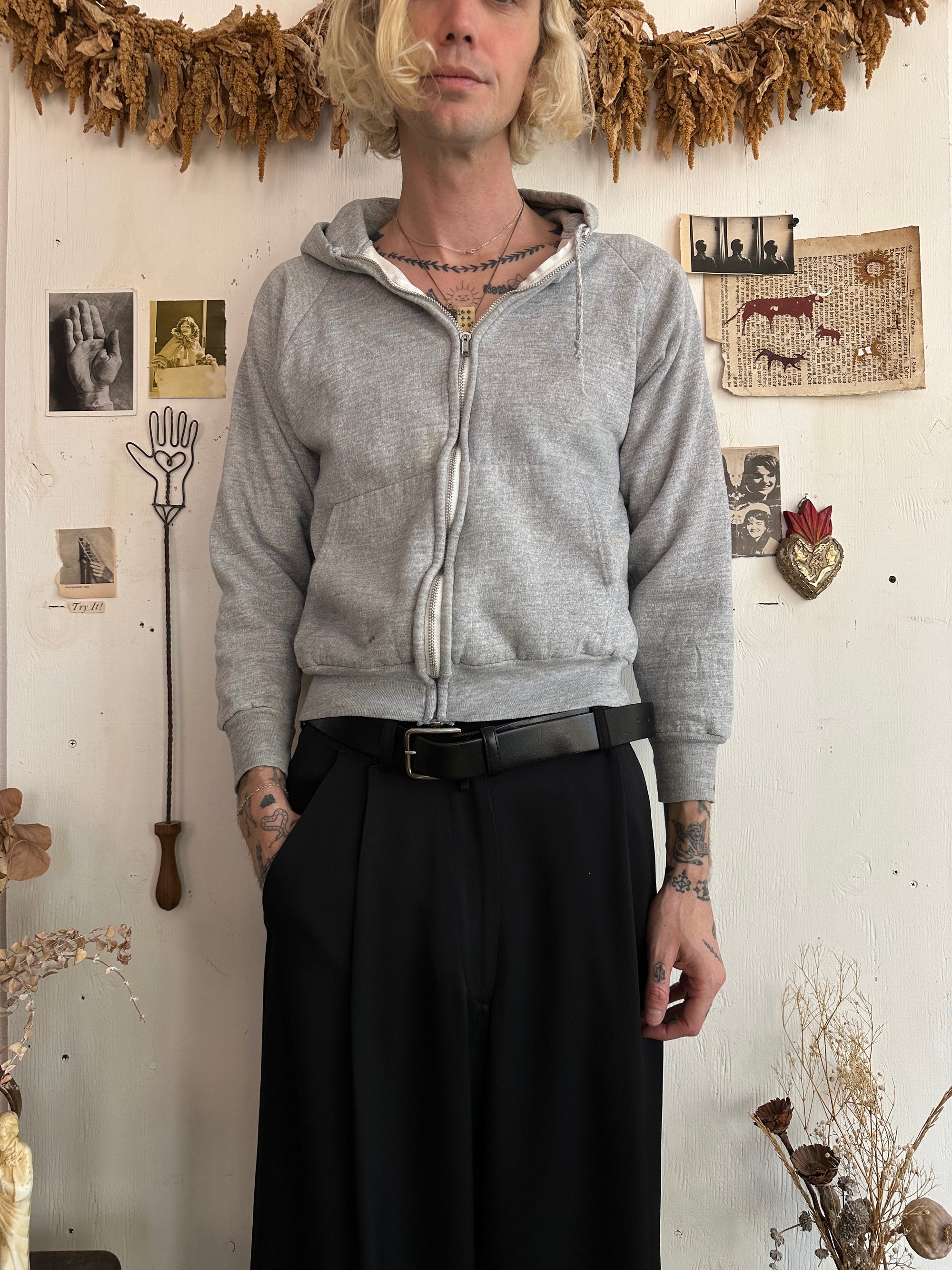 1970s Thermal Lined Hoodie