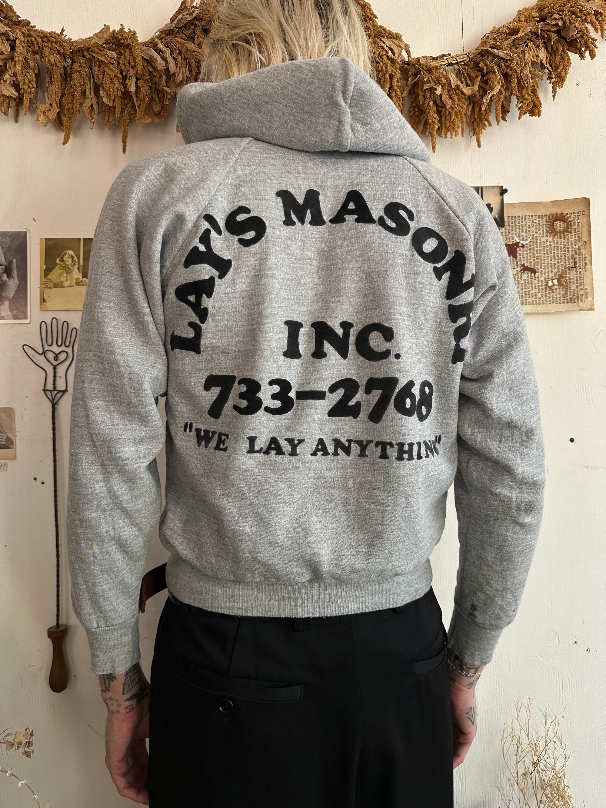 1970s Thermal Lined Hoodie