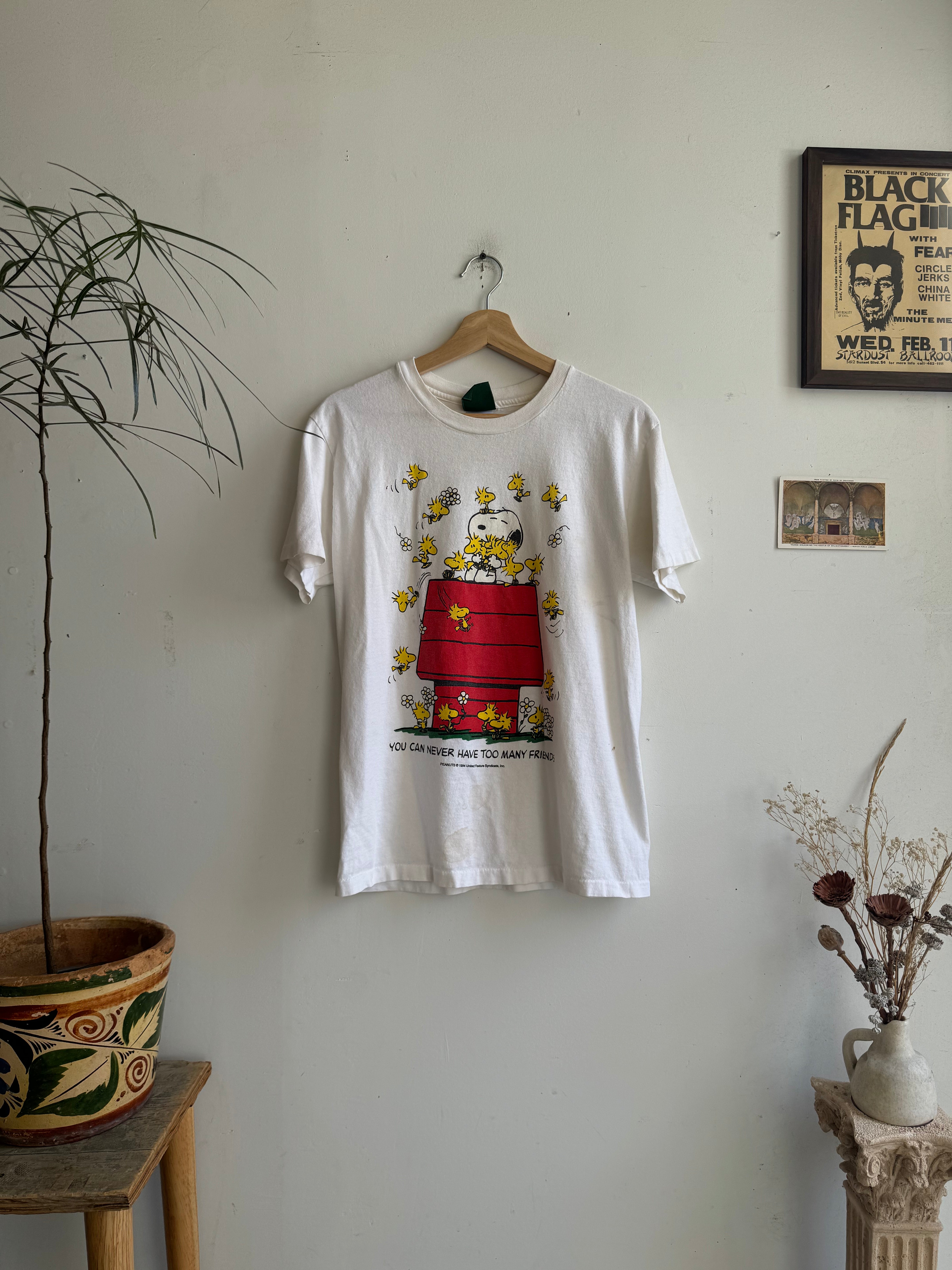 1990s Snoopy and Woodstock T-Shirt (M)