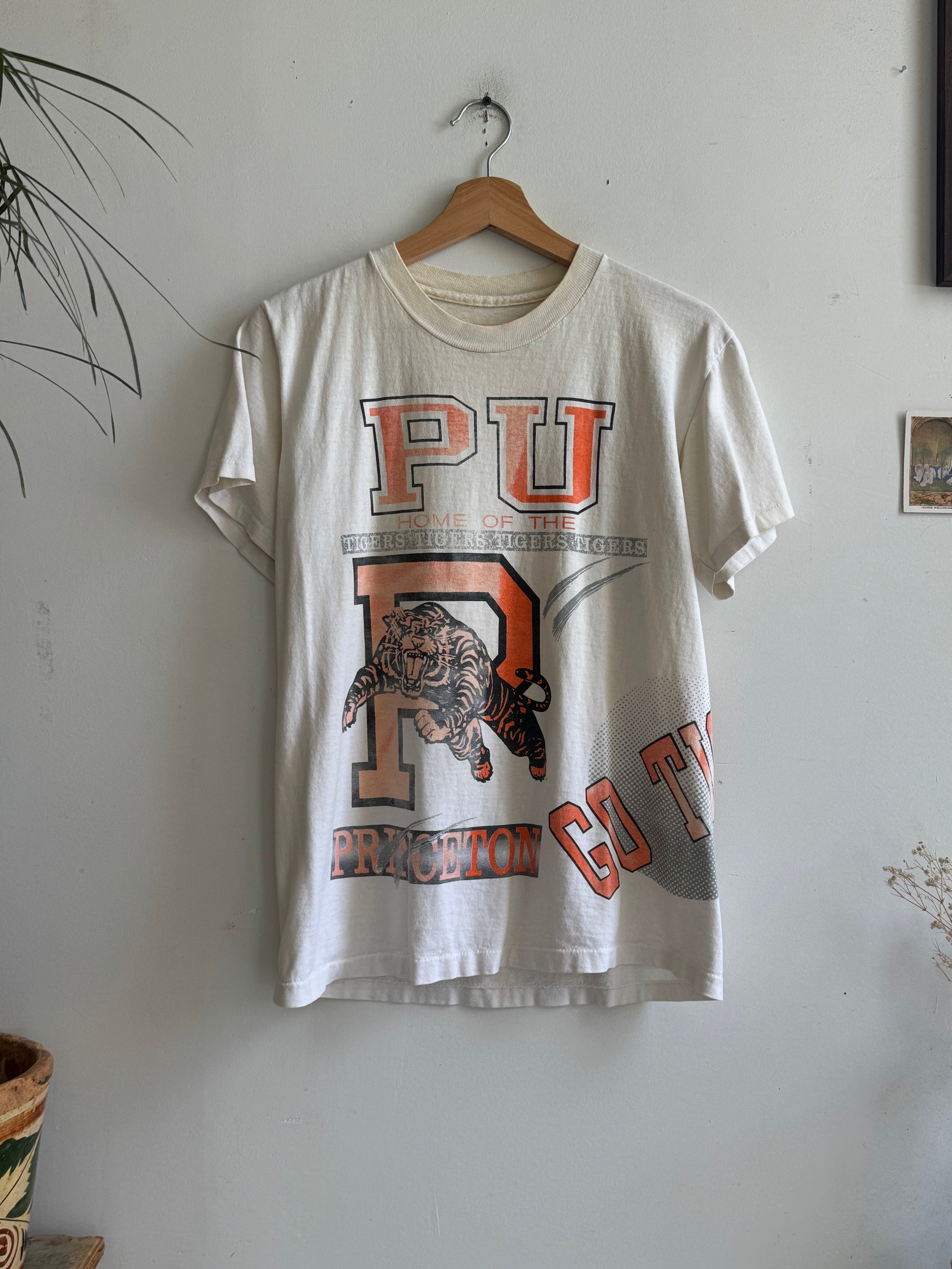 1980s Faded Princeton Tigers Tee (M/L)