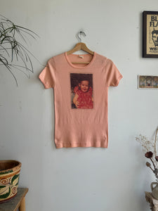 1970s Faded Baby Portrait Tee (S/M)