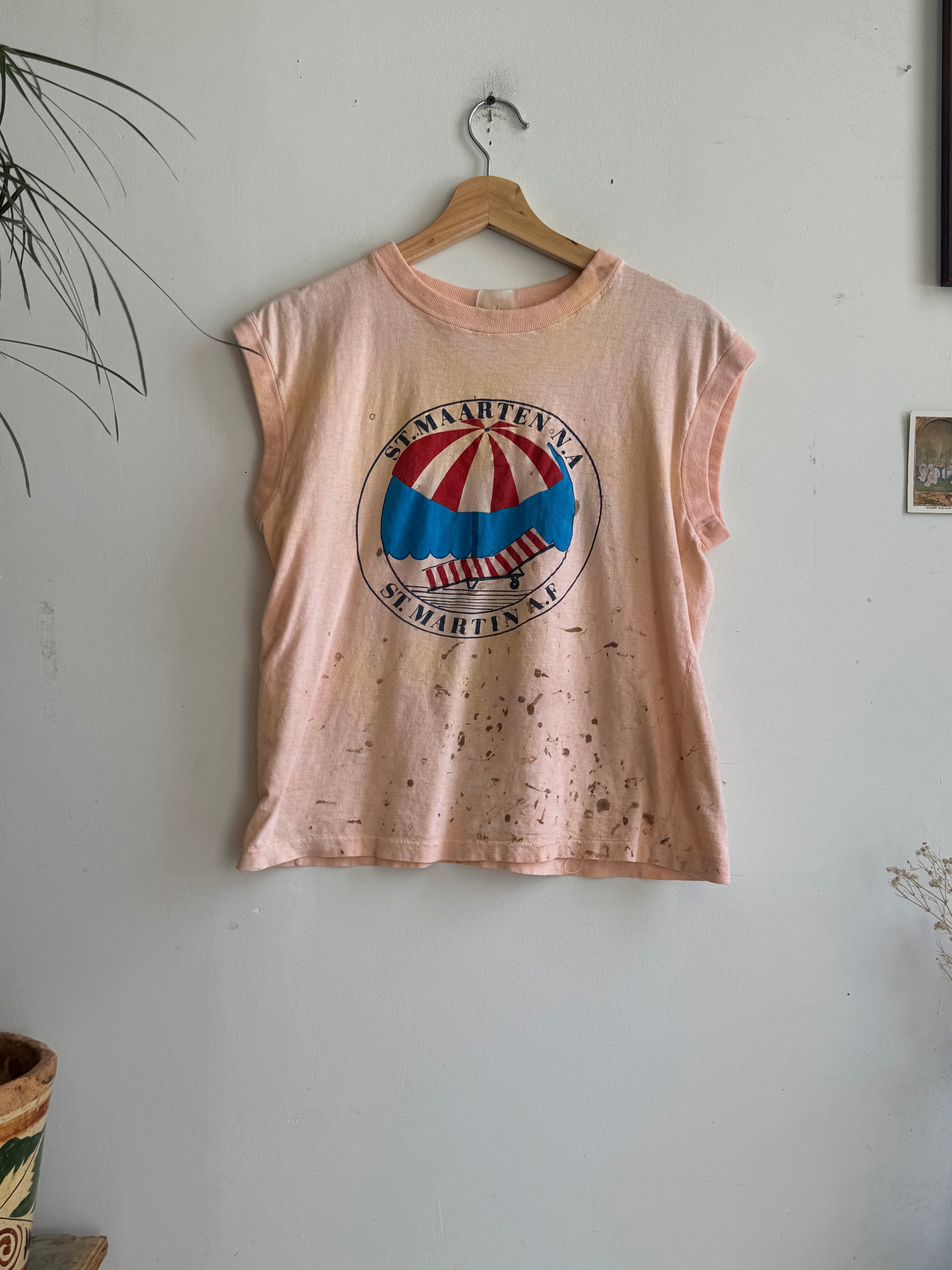 1980s Well-Worn St. Martin Muscle Tee (S/M)