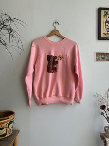 1980s Hand Painted Teddy Bear Sweatshirt (M)