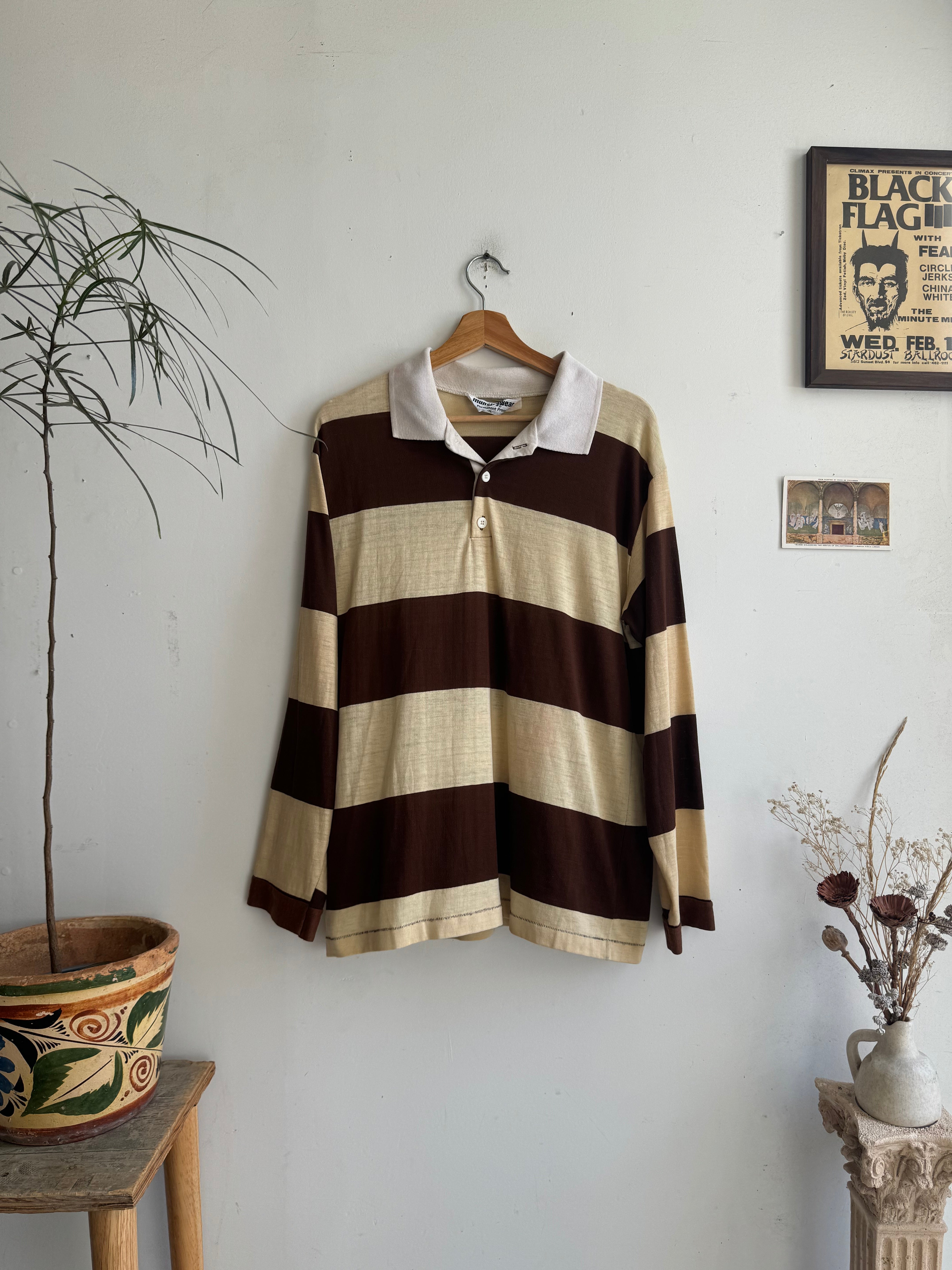 1970s Paper Thin Rugby Long Sleeve (L/XL)