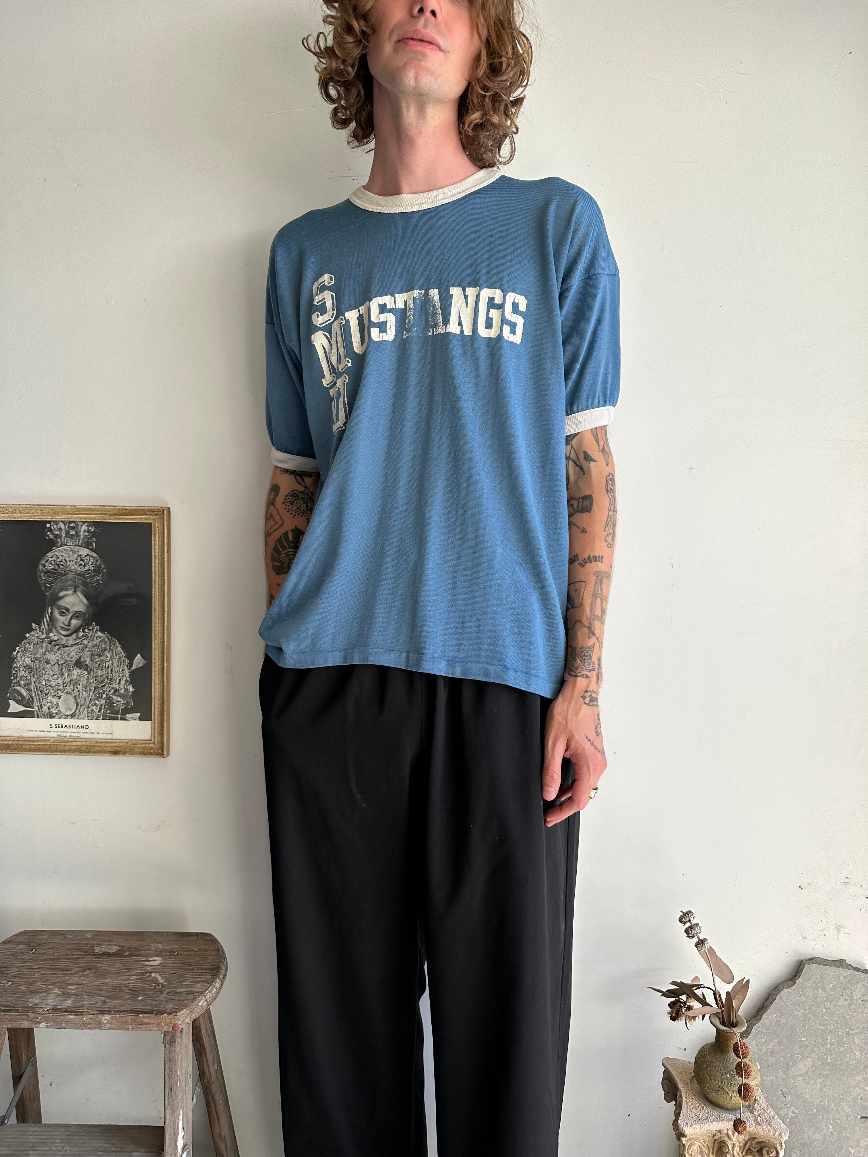 1960s SMU Mustangs Jersey Tee (XXL)