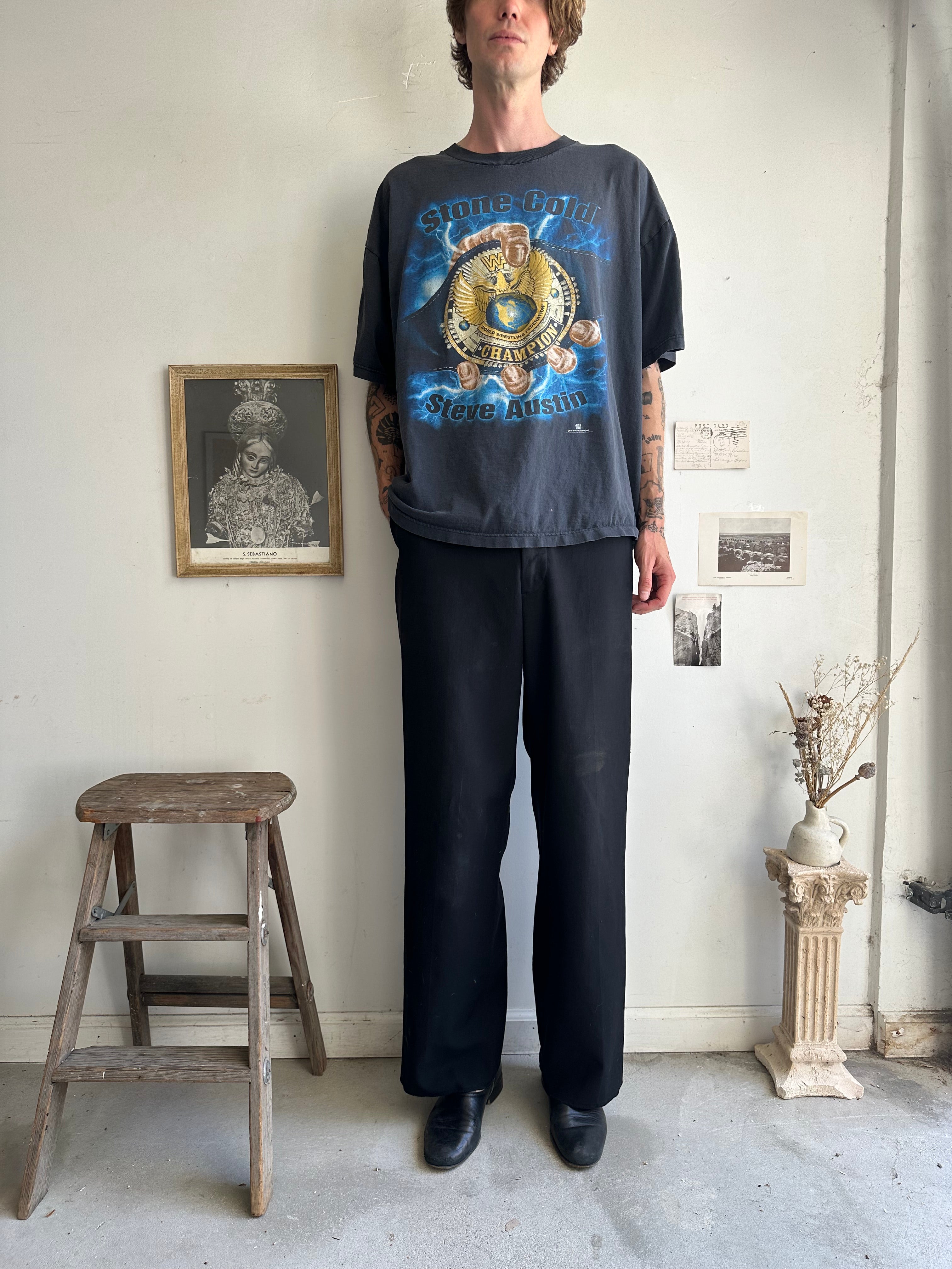 2000s Faded Stone Cold Steve Austin Tee (Boxy XL)