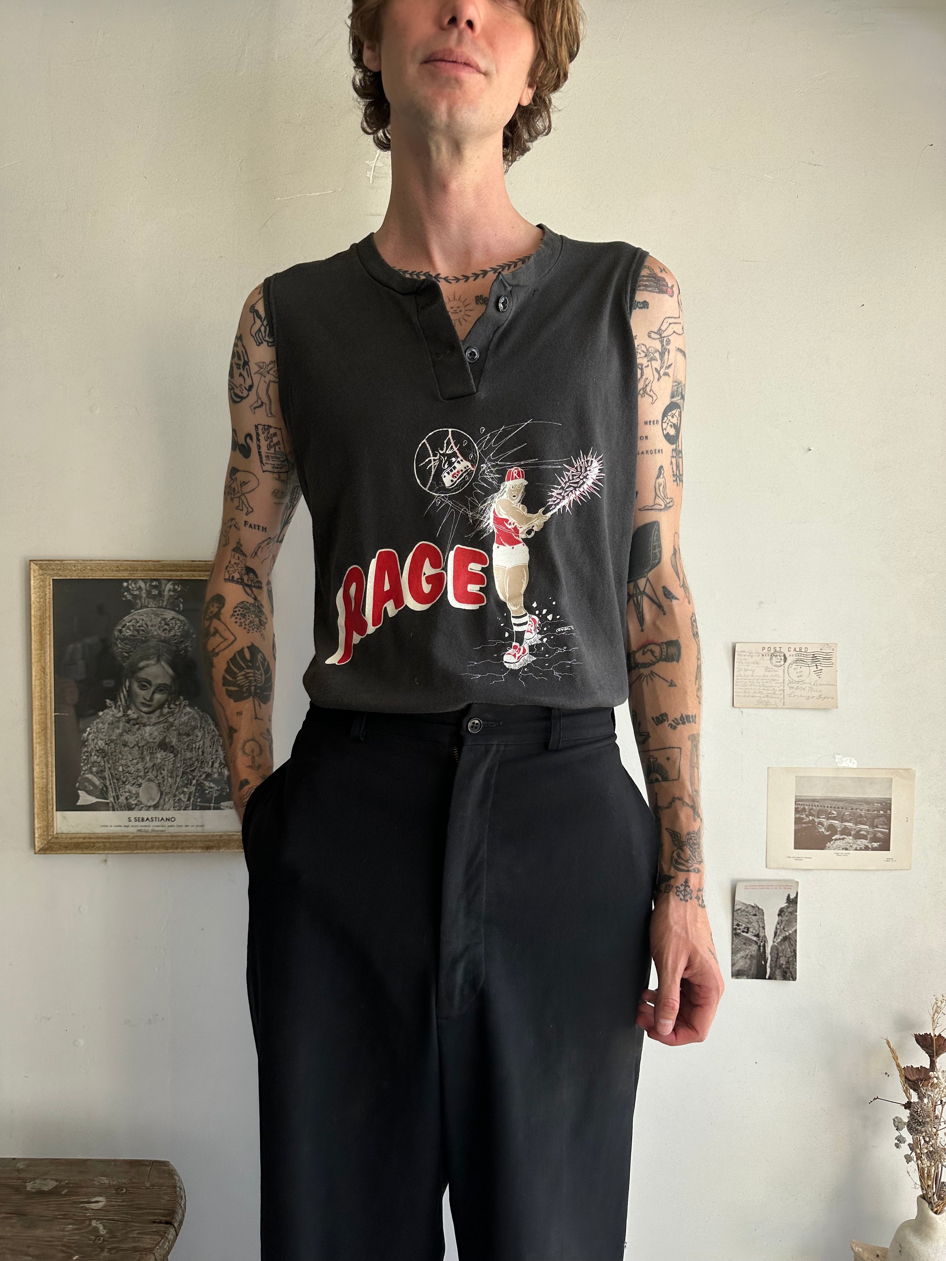 1990s Rage Cage Muscle Henley (M)