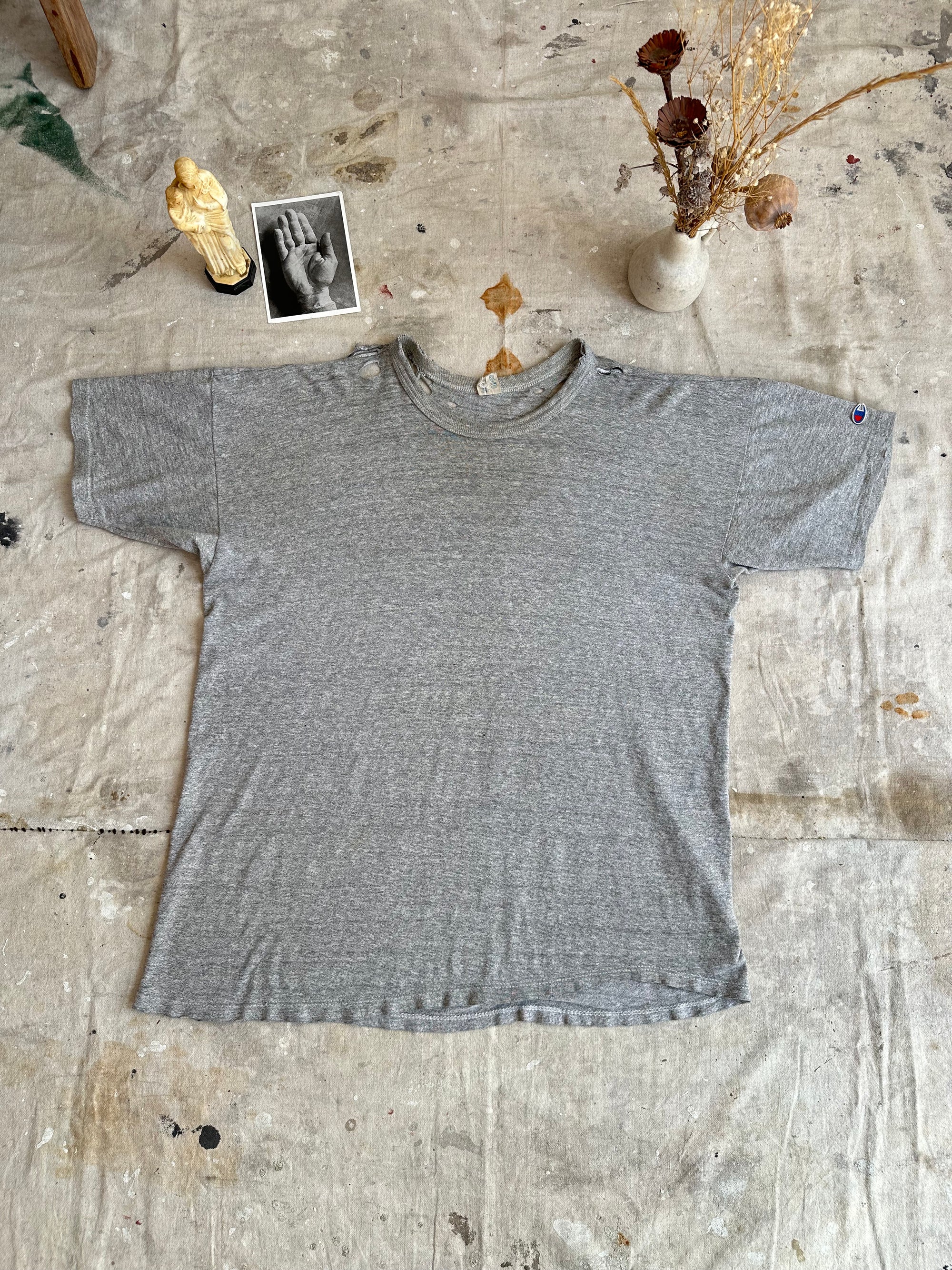 1980s Thrashed Grey Blank
