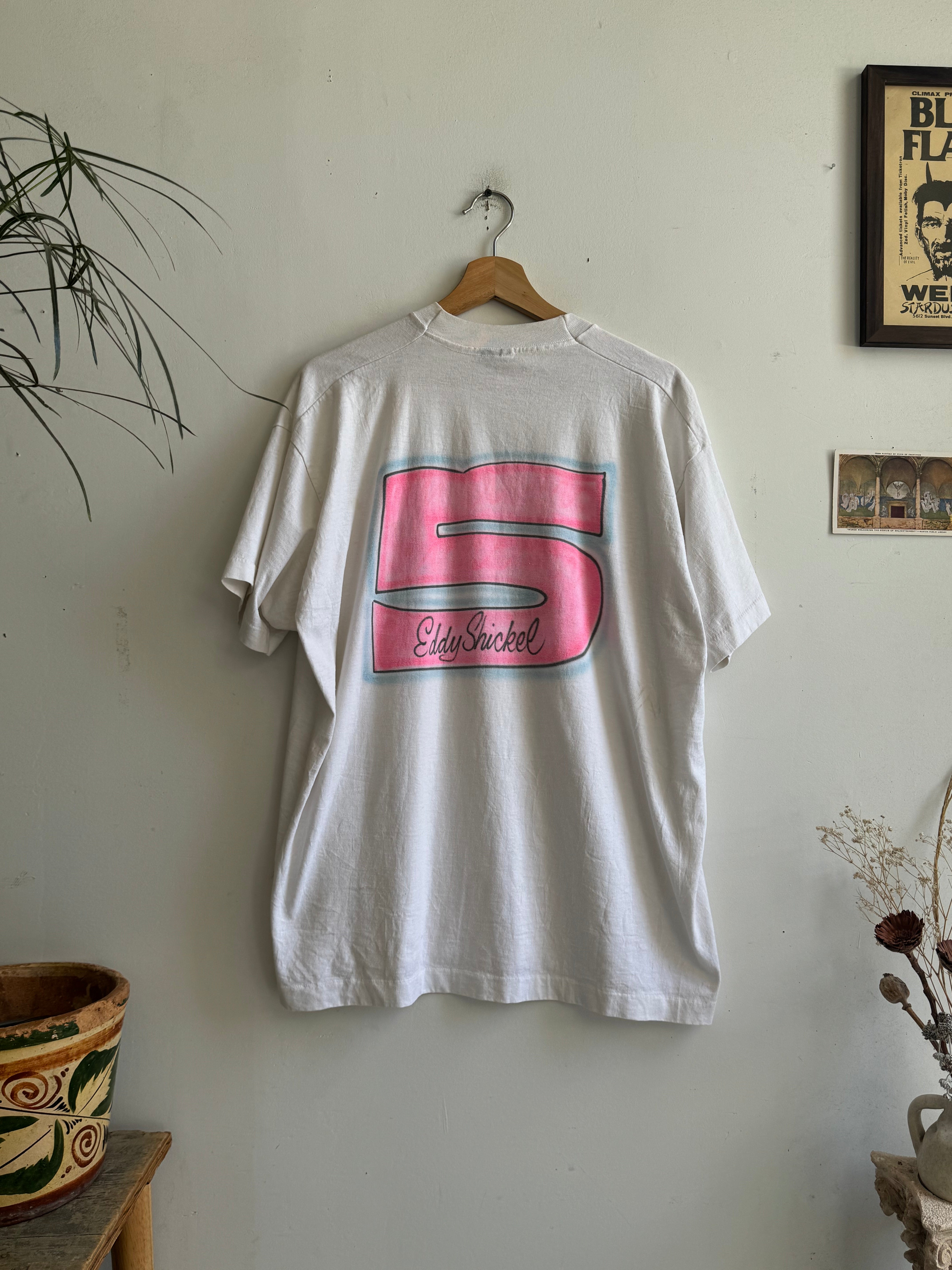 1990s Hand-Drawn Eddie Shickel Nascar Tee (XXL)