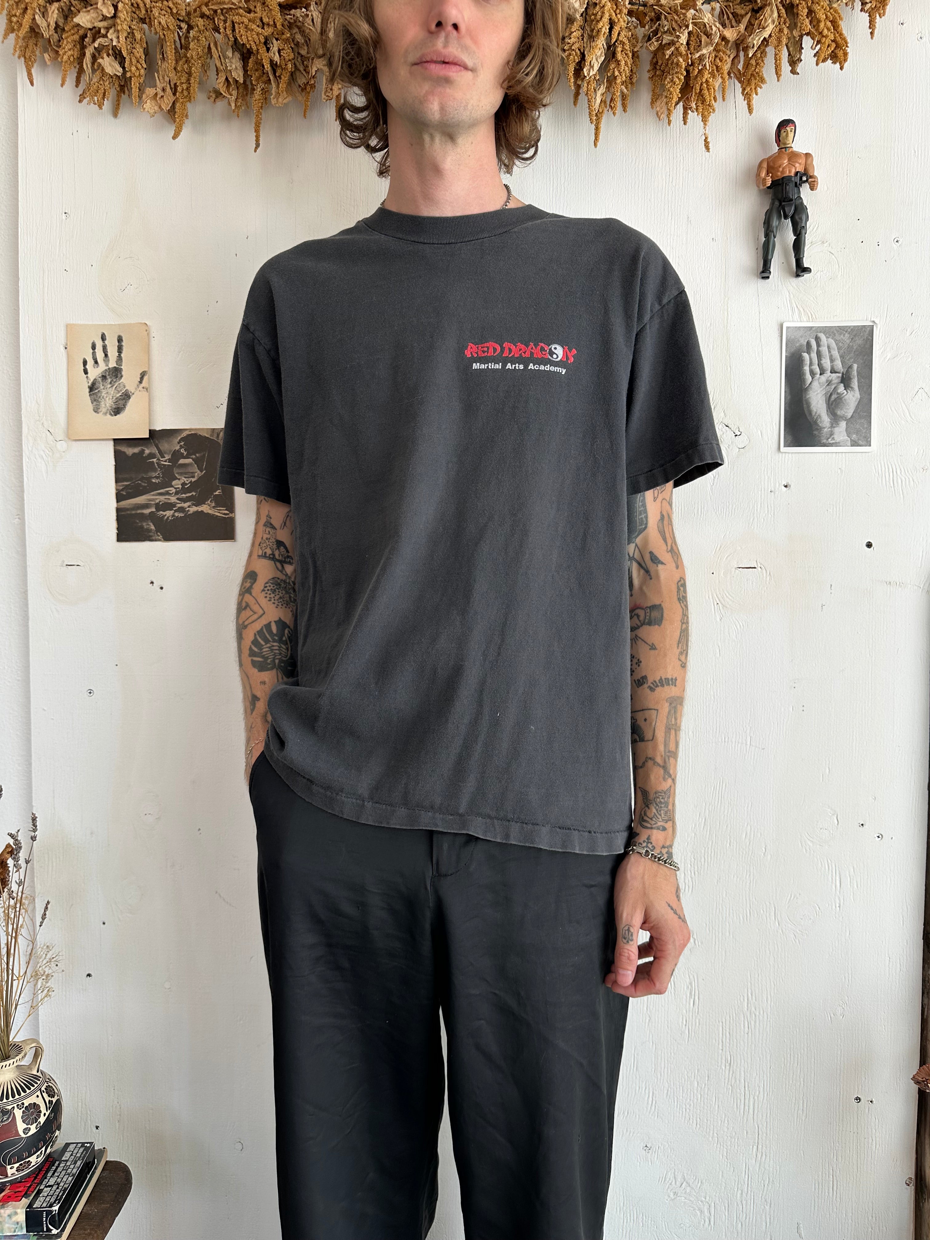 1990s Red Dragon Martial Arts Tee (L)