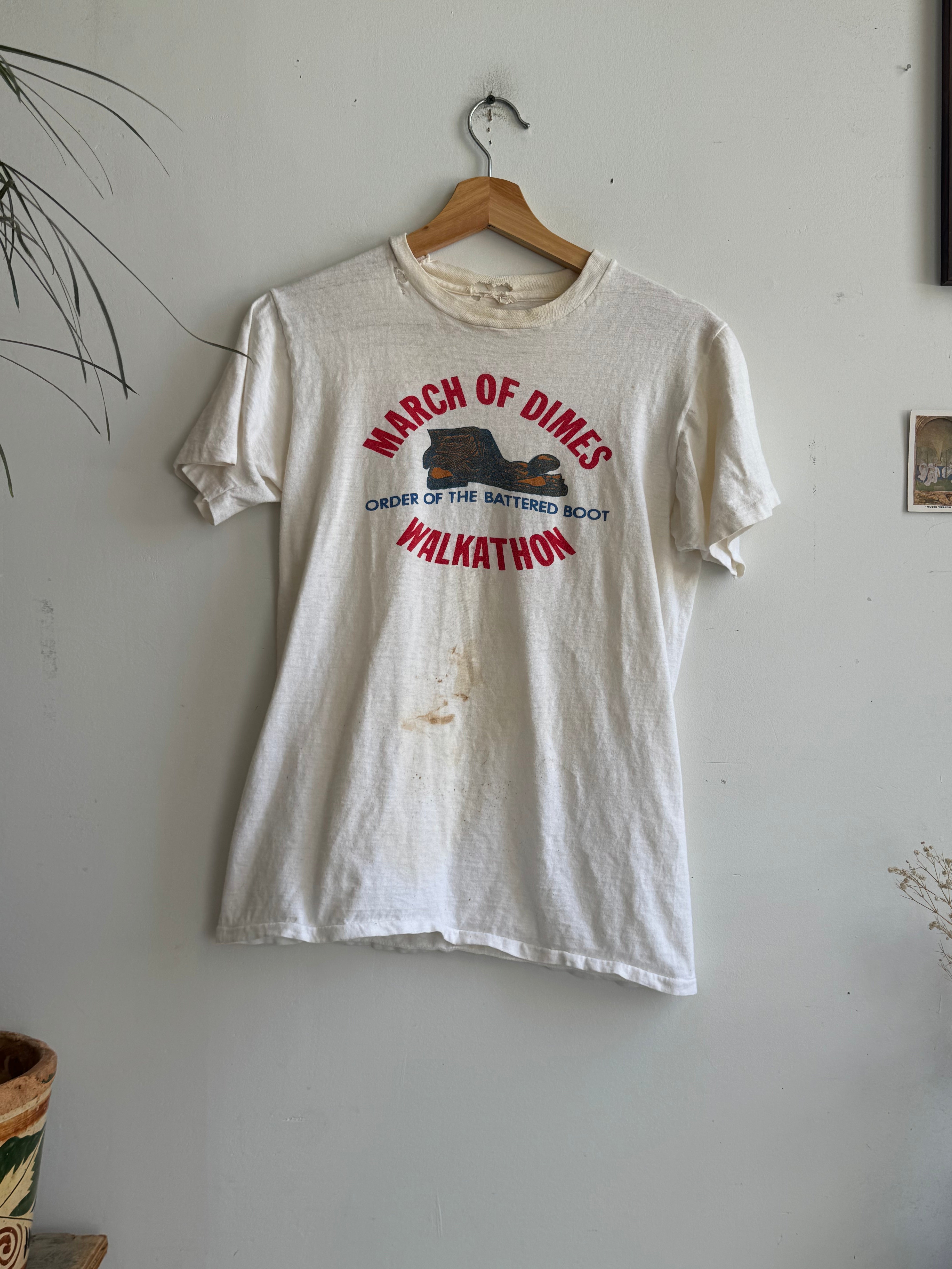 1970s March of Dimes Walkathon T-Shirt (M)