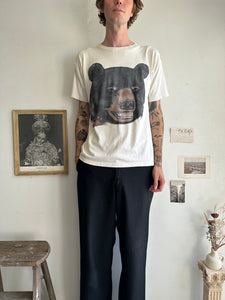 1990s Well-Worn Black Bear Tee (L)