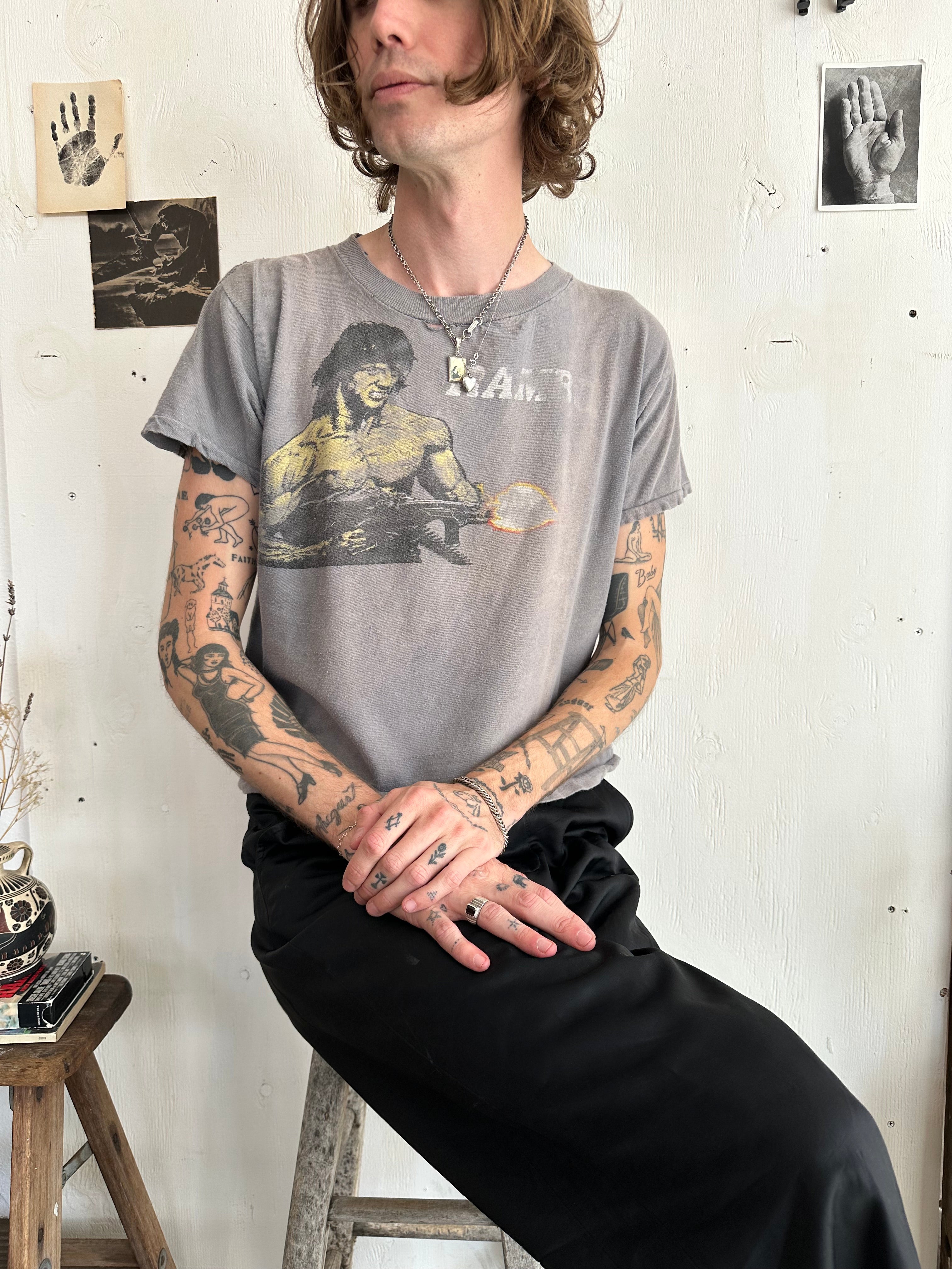 1980s Sunfaded Rambo Tee (Boxy M)