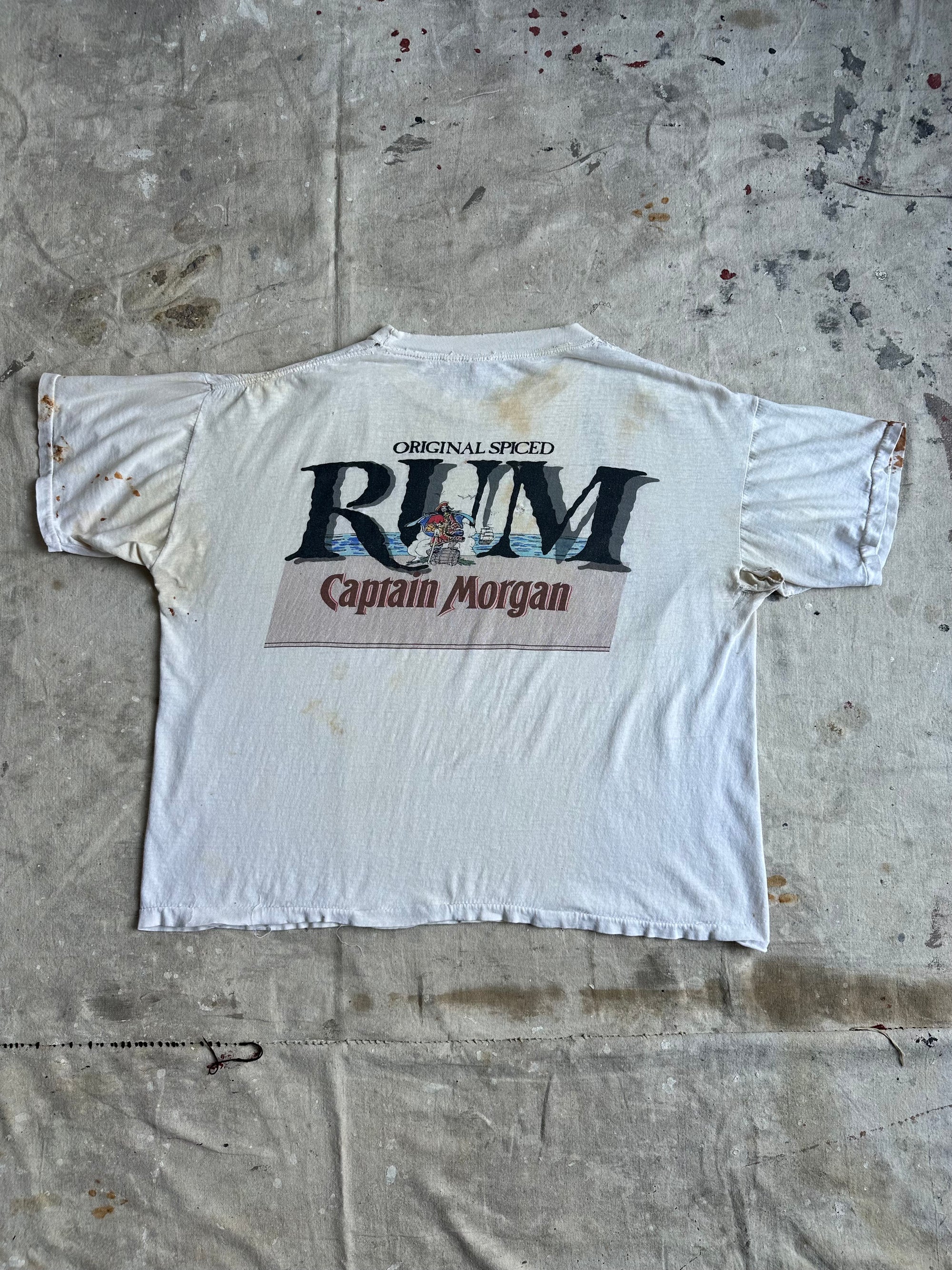 1990s Thrashed Captain Morgan Tee
