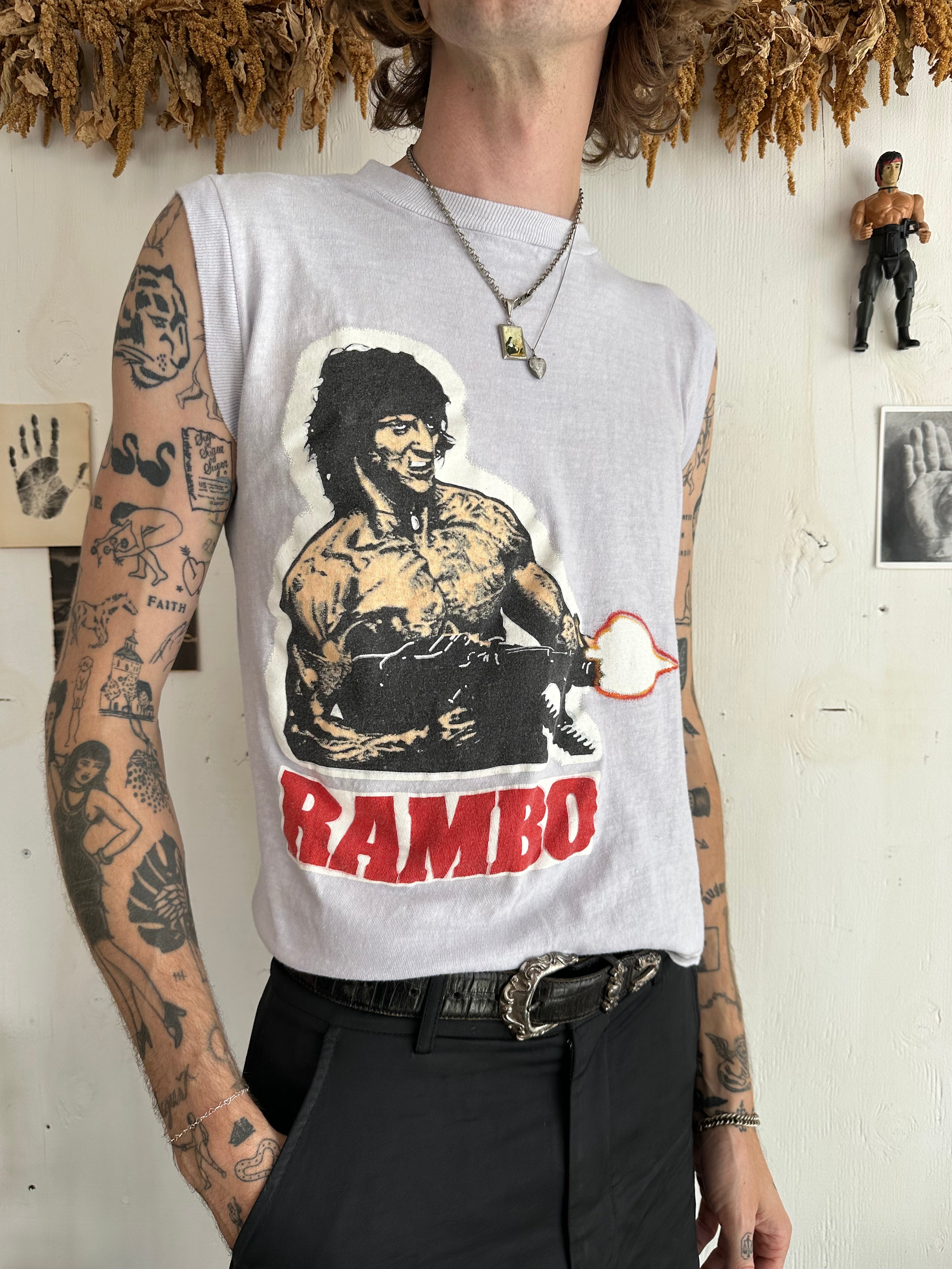 1980s Lavender Rambo Tank (Boxy M)