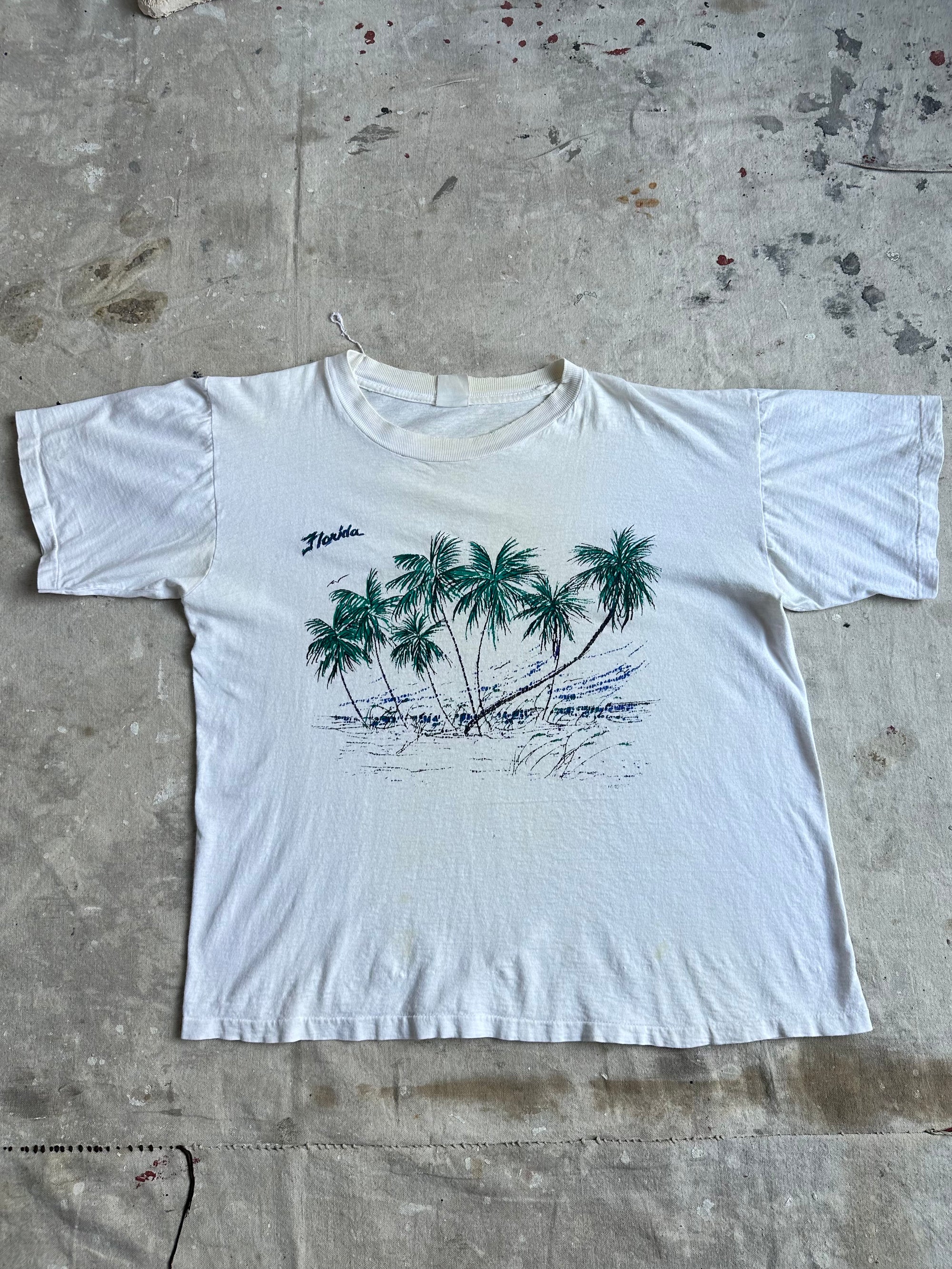 1980s Faded Florida Palm Trees Tee