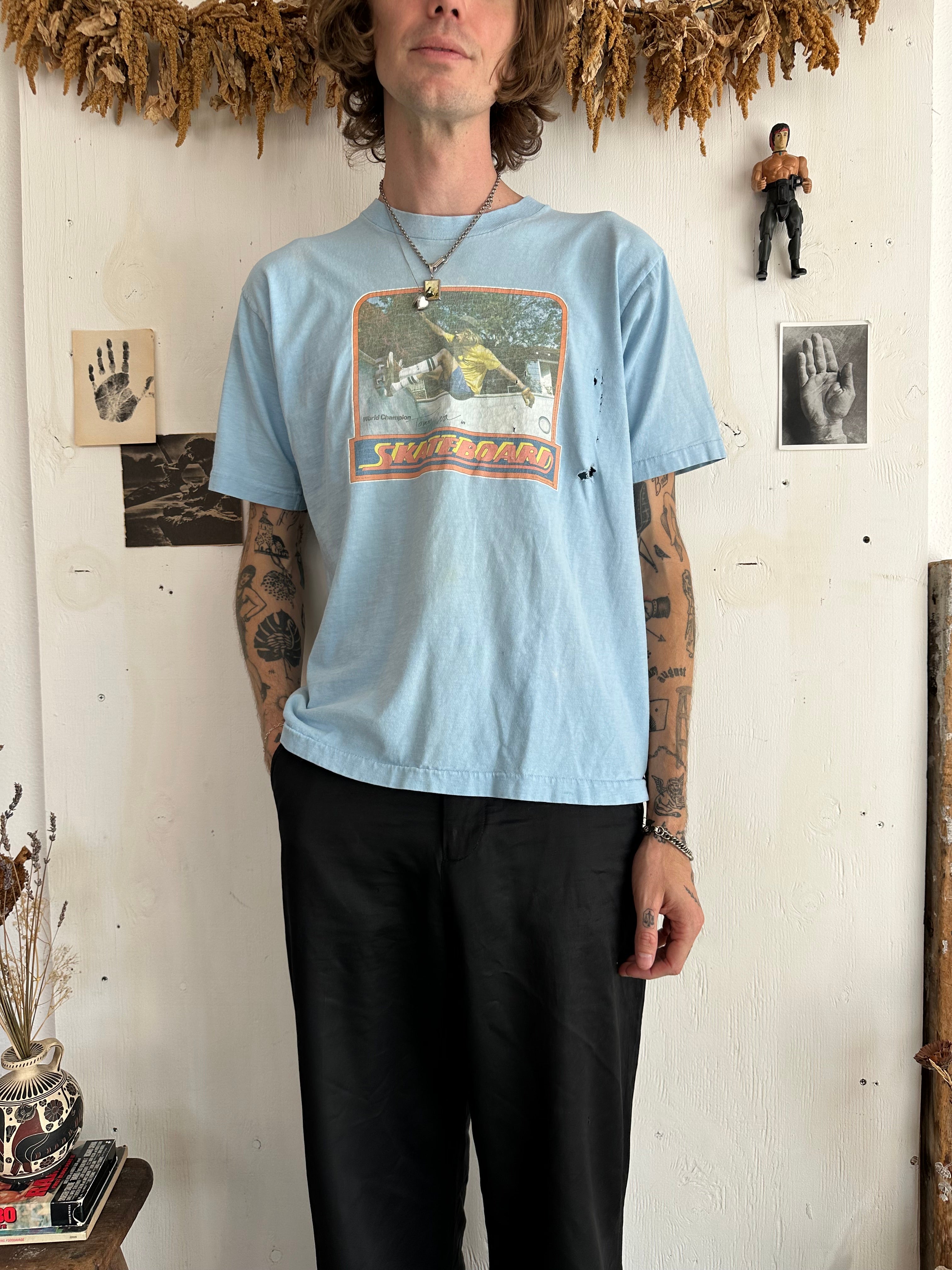 1975 Tony Alva Skateboarding World Championship T-Shirt (Boxy L/XL)