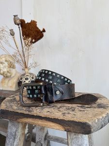 Vintage Thrashed Studded Belt (35” - 39”)