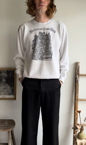 1980s Paint Stained Victorian Sweatshirt (M)