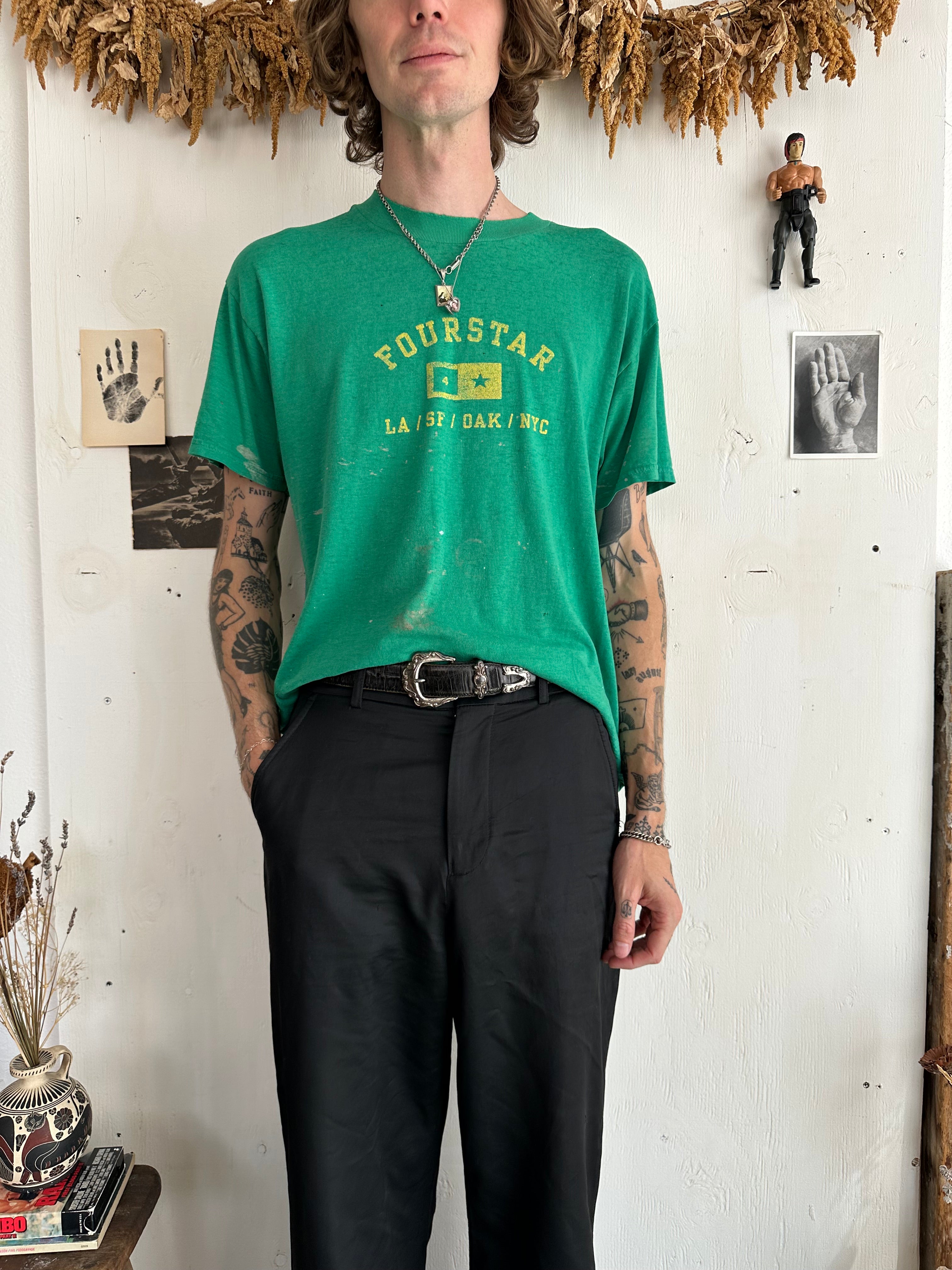 2000s Thrashed Fourstar Skateboarding Tee (XL)
