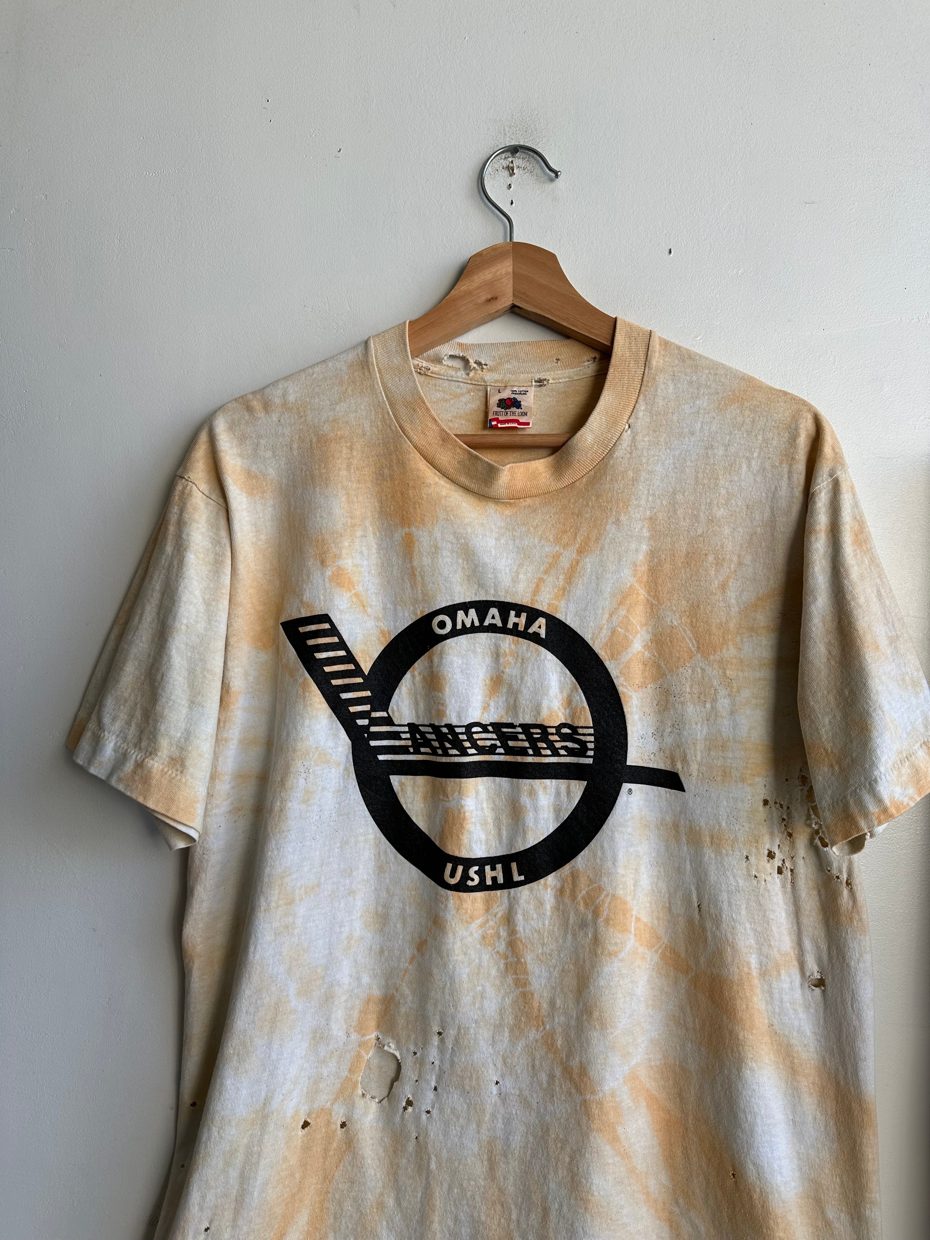 1990s Thrashed Omaha Lancers T-Shirt (L)