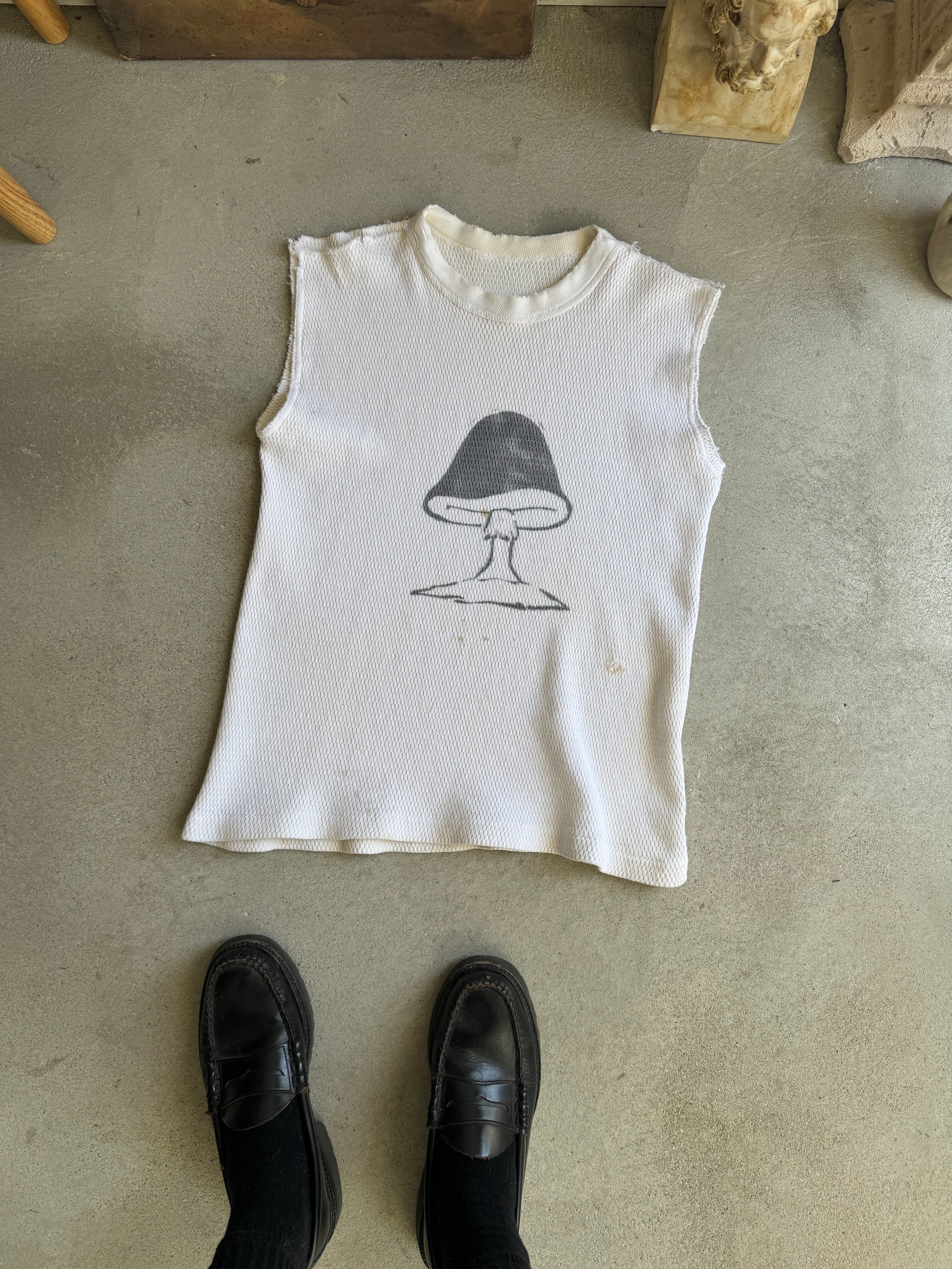 1970s Chopped Mushroom Thermal (M)