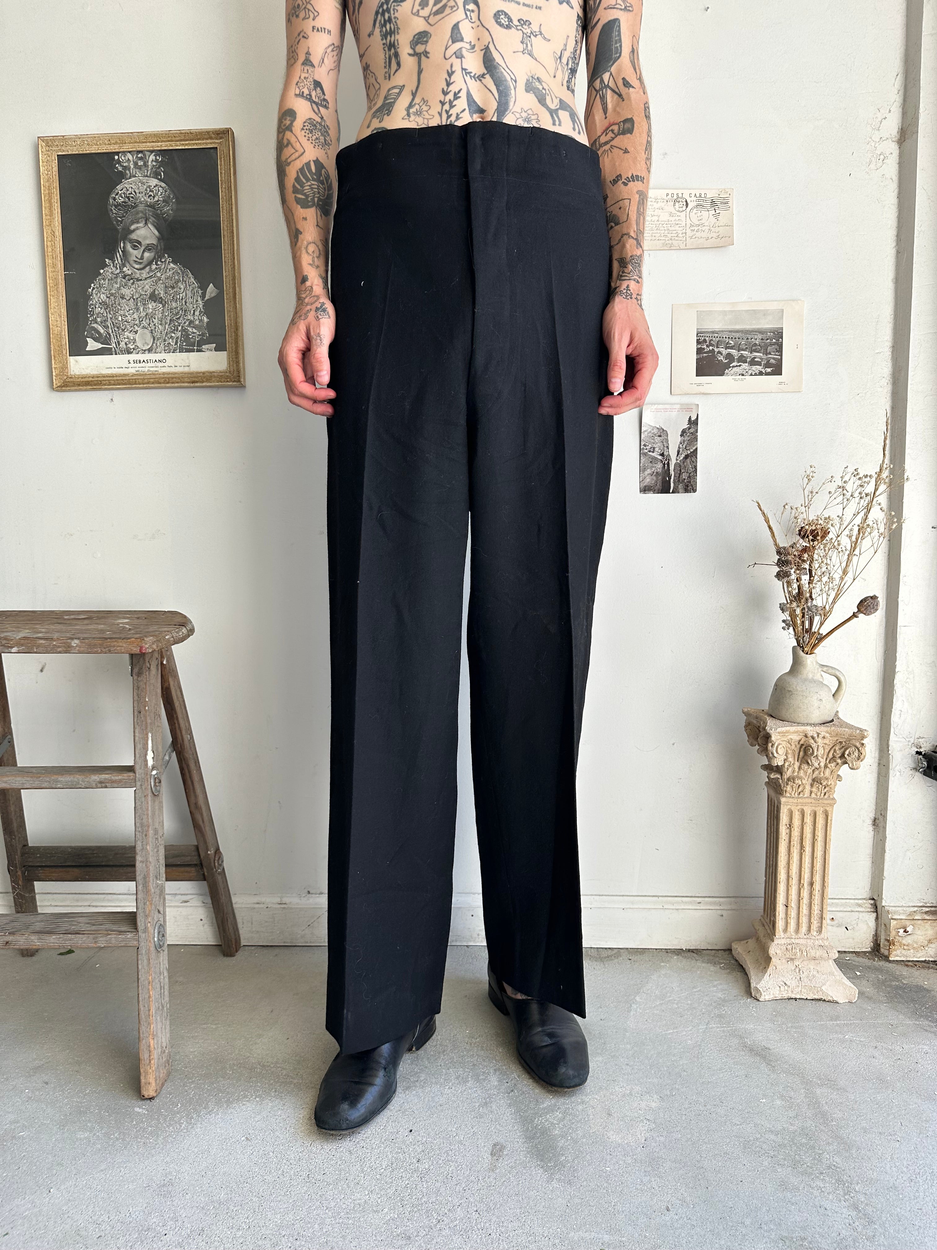 1950s Merchant Marine Tuxedo Trousers (33/30)