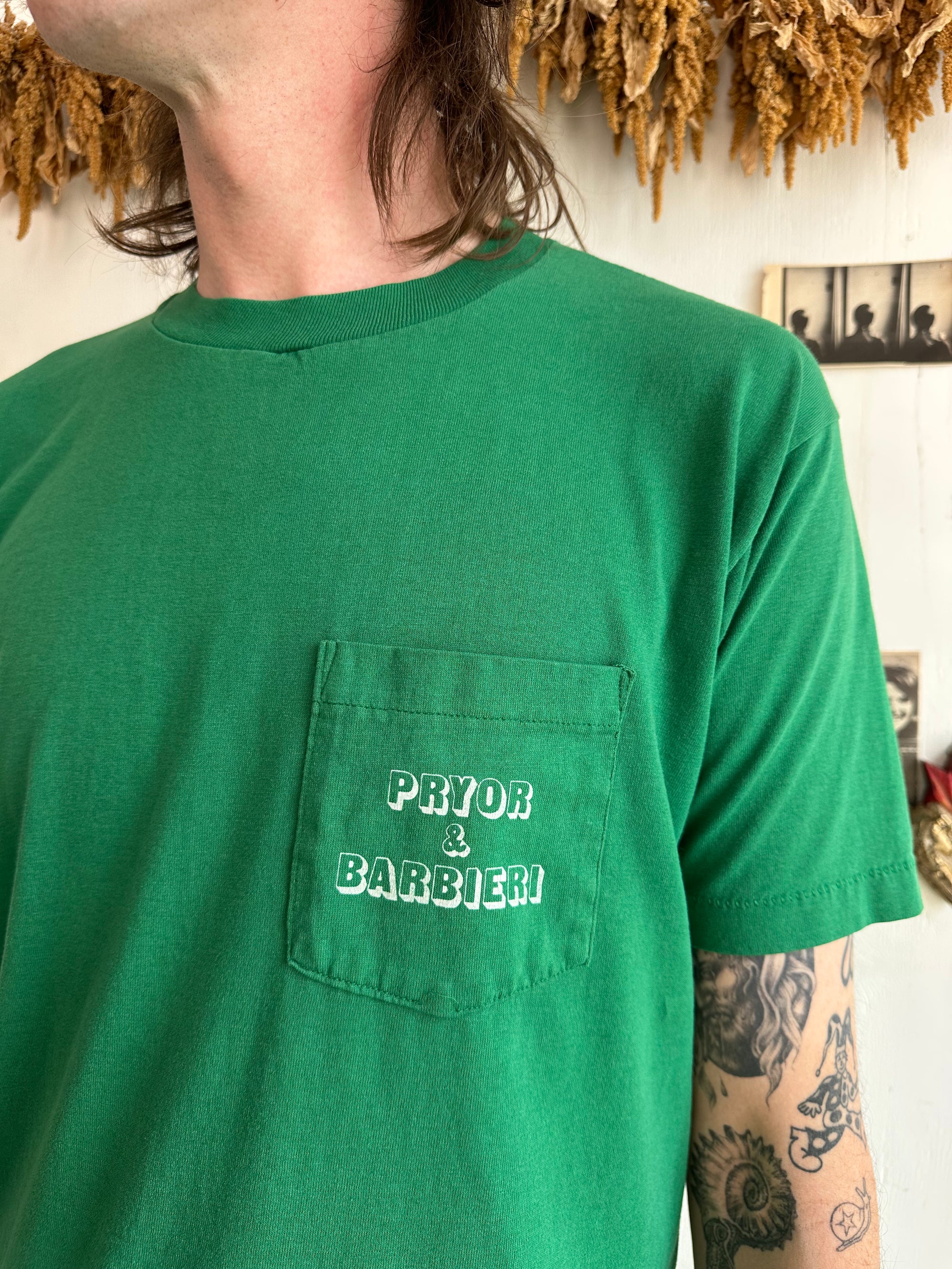 1970s We Lay Anything Pocket Tee